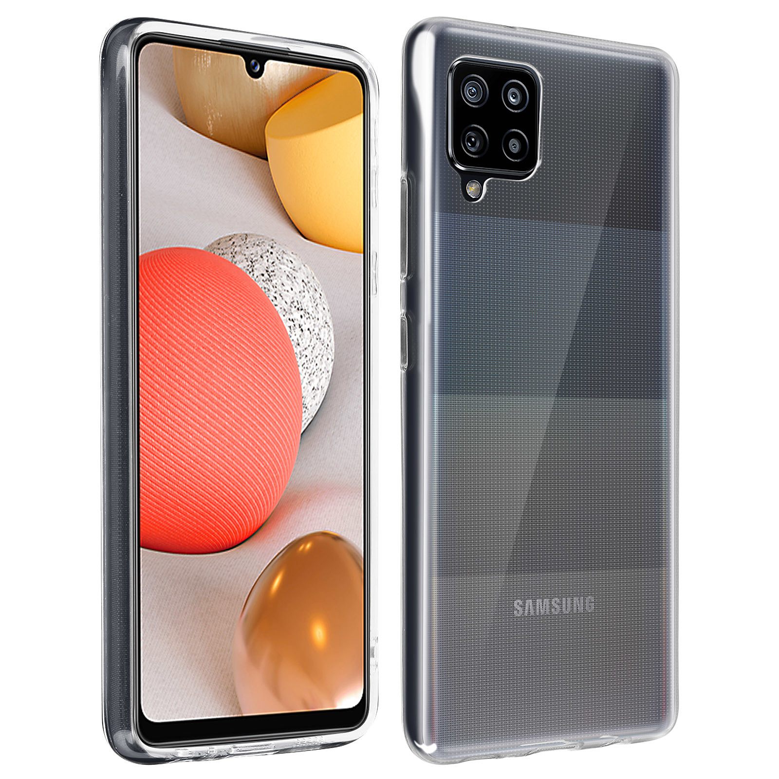 Avizar Coque pour Samsung Galaxy A42 5G Silicone Gel Flexible Ultra-fine et Legère Transparent - Coque telephone Avizar