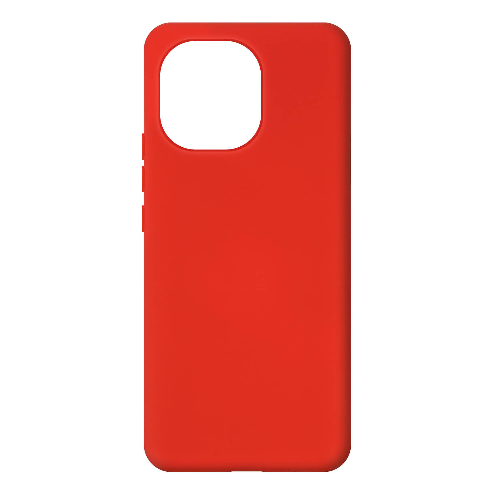 Avizar Coque pour Xiaomi Mi 11 5G Silicone Semi-rigide Finition Soft Touch Fine Rouge - Coque telephone Avizar
