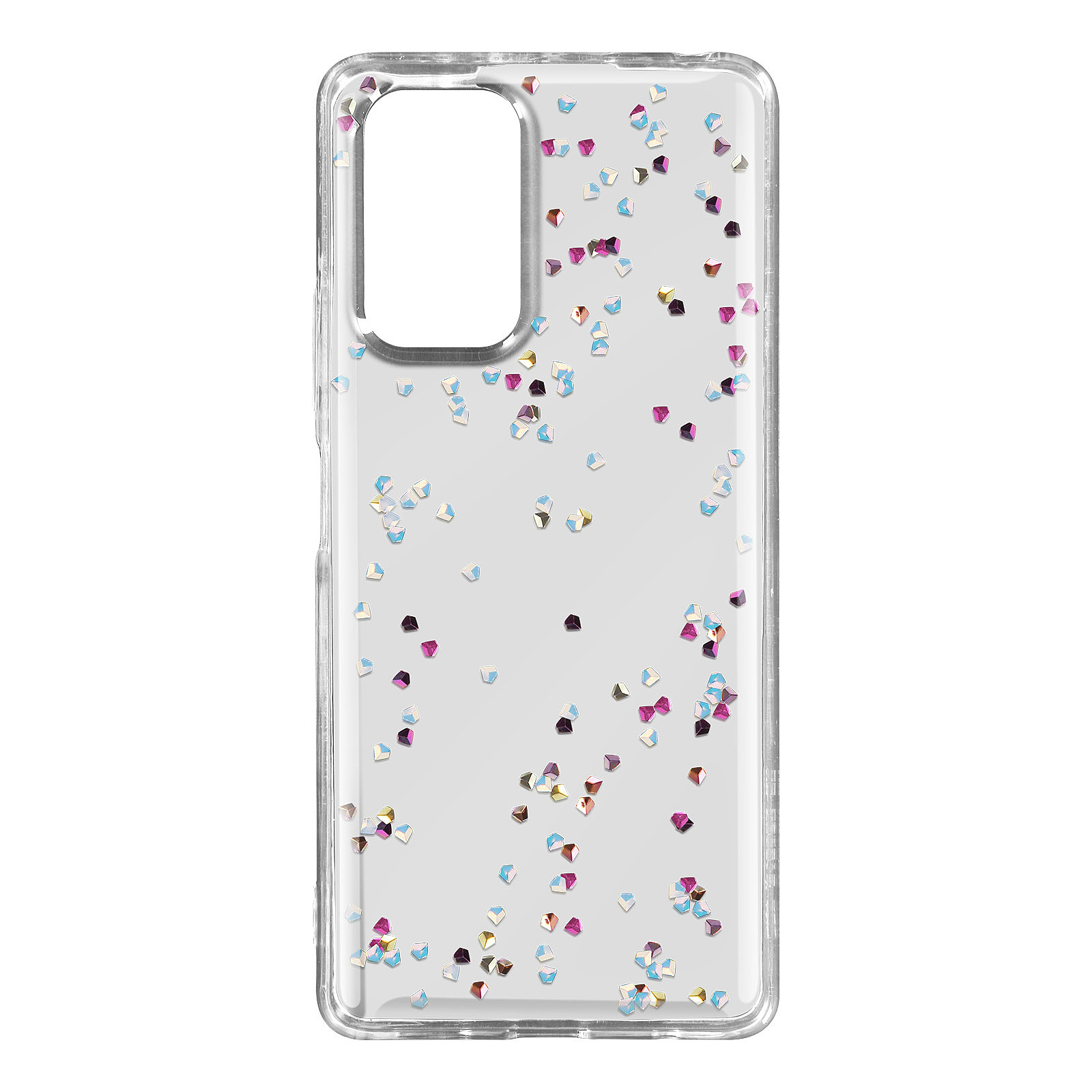 Avizar Coque Pour Xiaomi Redmi Note 10 Pro Mini Diamant Paillete Transparente - Coque telephone Avizar