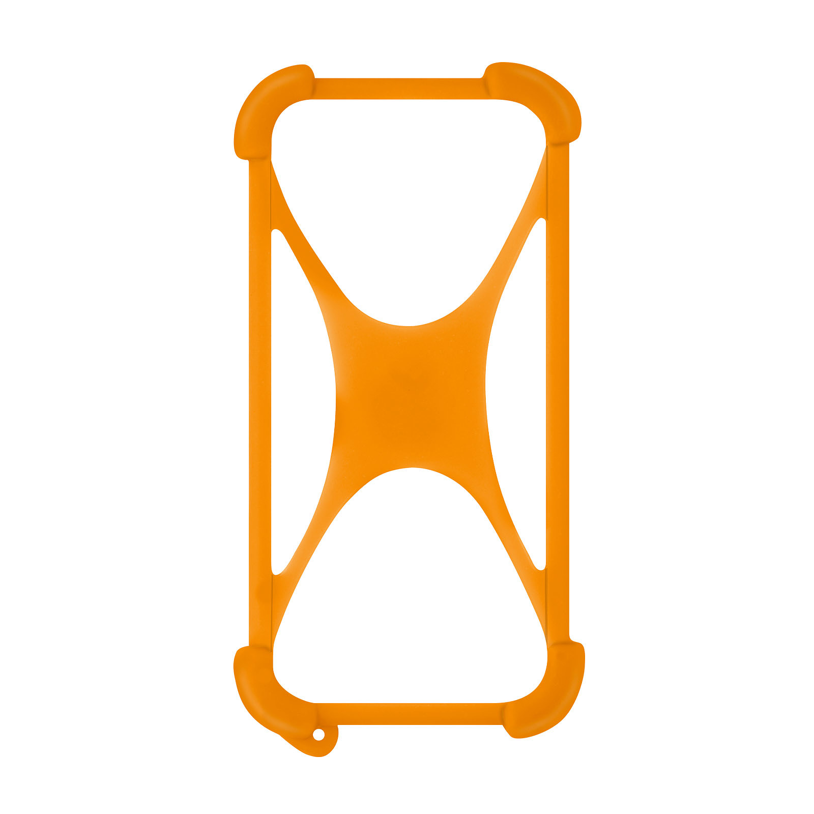 Avizar Coque Smartphone jusqu'a  6.7 pouces Universelle Silicone Gel Extensible orange - Coque telephone Avizar