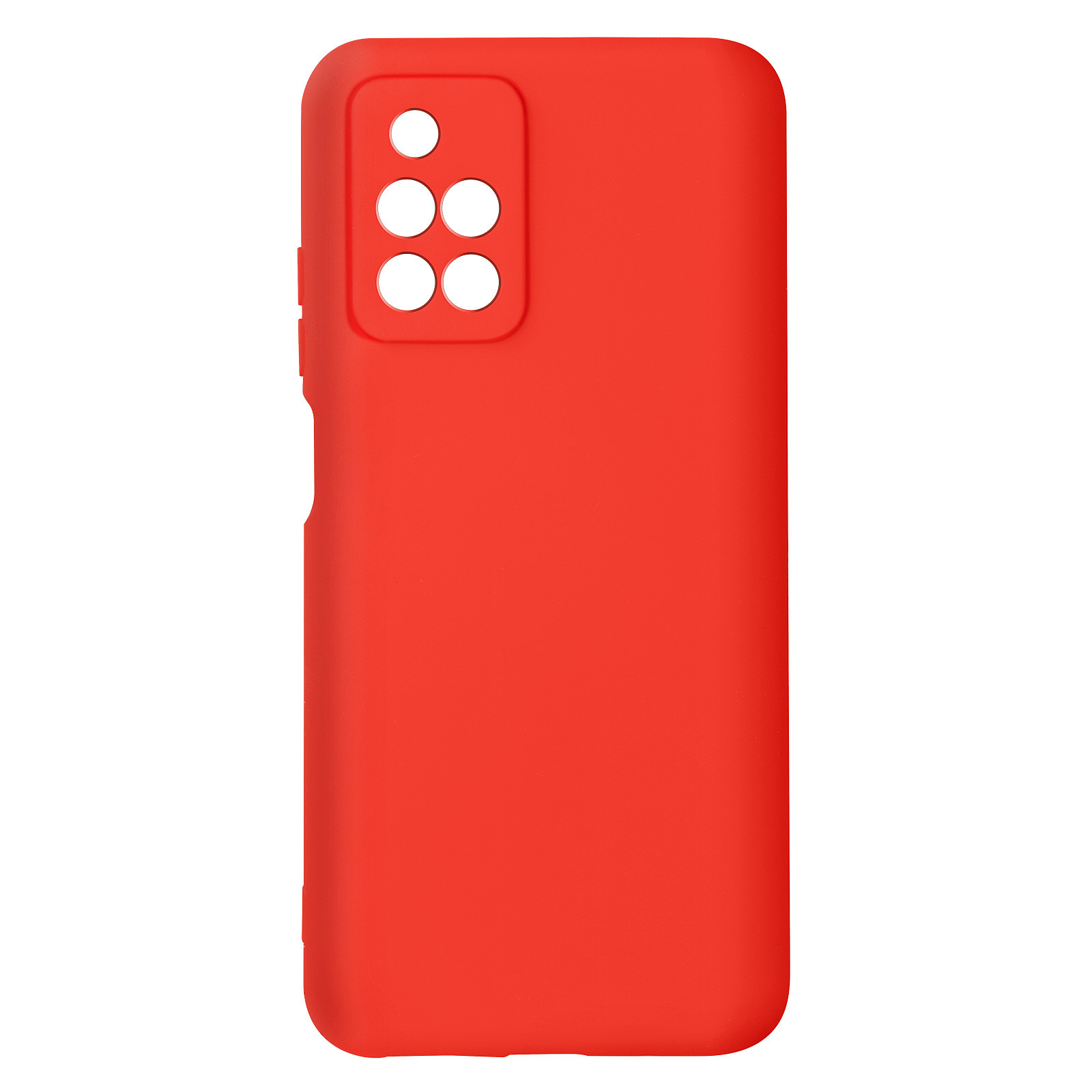 Avizar Coque pour Xiaomi Redmi 10 Silicone Semi-rigide Finition Soft-touch Fine Rouge - Coque telephone Avizar