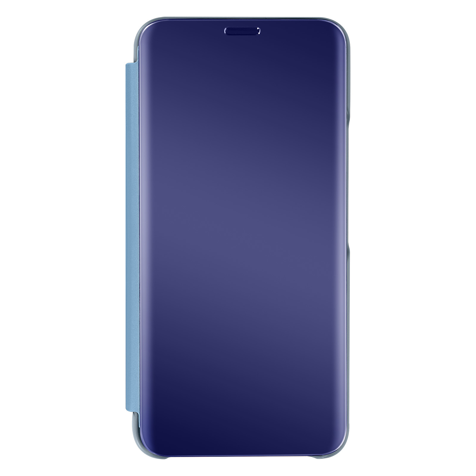 Avizar atui Clear View pour Samsung Galaxy S22 avec Clapet Miroir Support Video bleu - Coque telephone Avizar