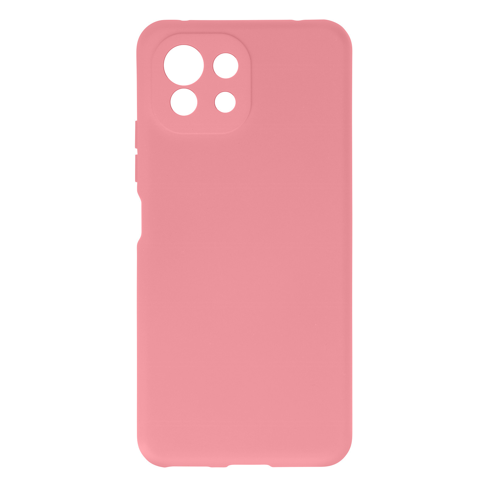 Avizar Coque pour Xiaomi Mi 11 Lite Silicone Semi-rigide Finition Soft Touch Fine Rose pale - Coque telephone Avizar
