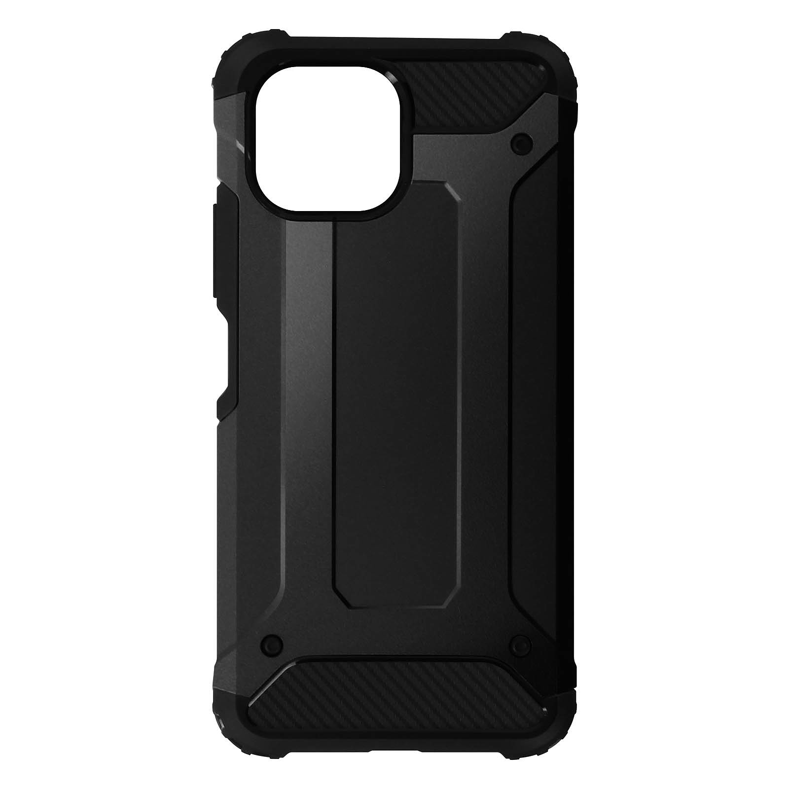 Avizar Coque pour Xiaomi Mi 11 Lite Design Relief Antichoc Serie Defender II Noir - Coque telephone Avizar