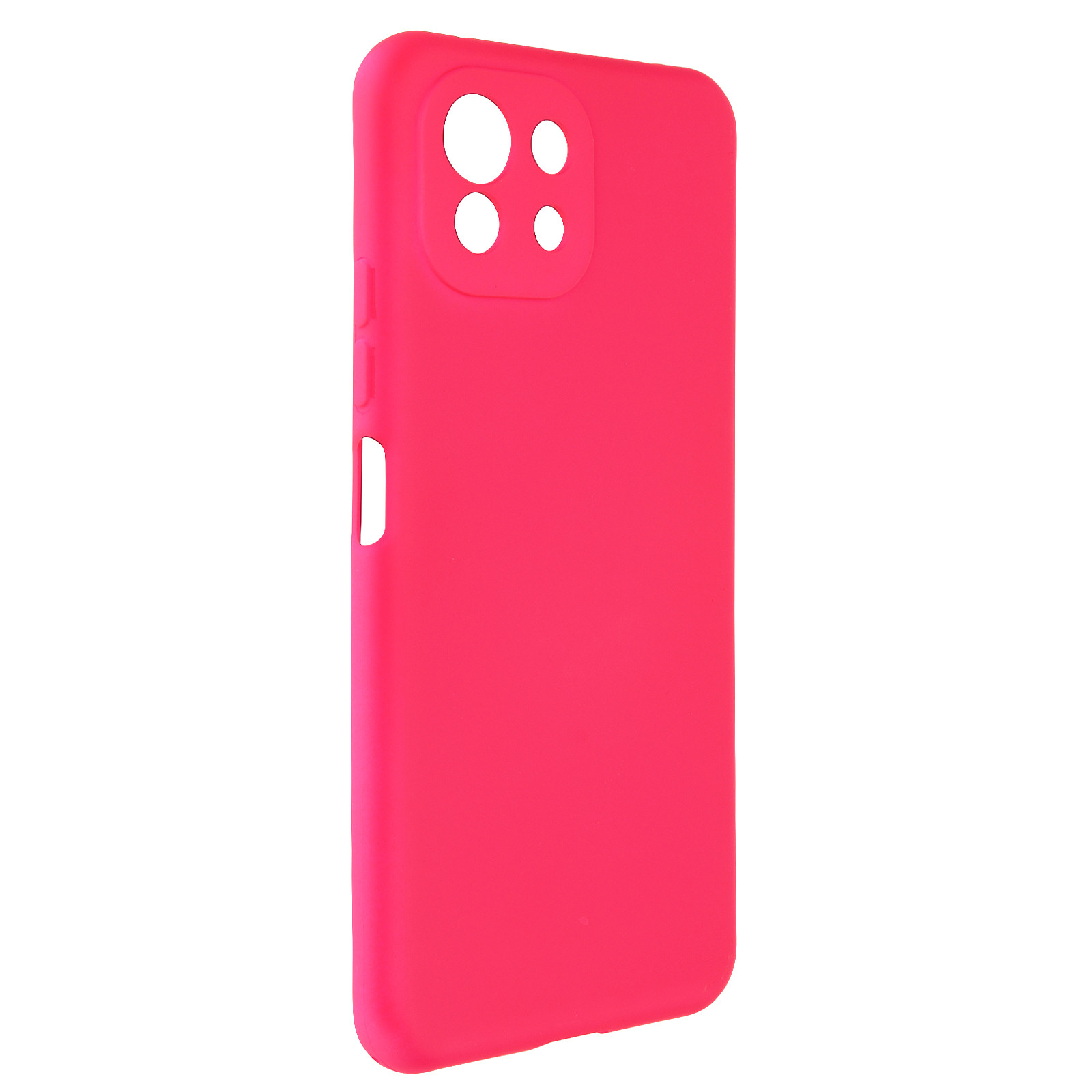 Avizar Coque pour Xiaomi Mi 11 Lite Silicone Semi-rigide Finition Soft Touch Fine fuschia - Coque telephone Avizar