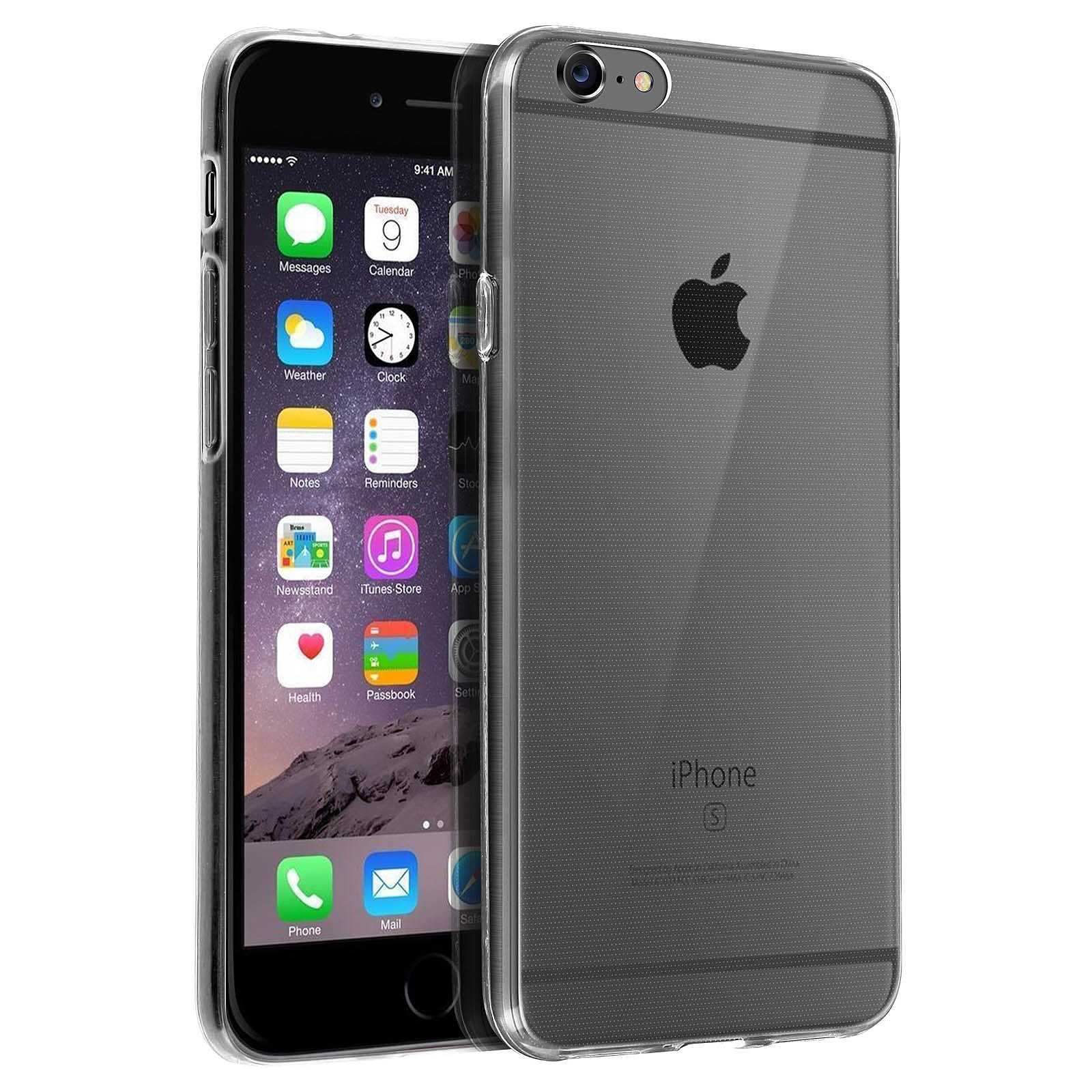 Avizar Coque pour iPhone 6 / 6S Silicone Souple Ultra-Fin Transparent - Coque telephone Avizar