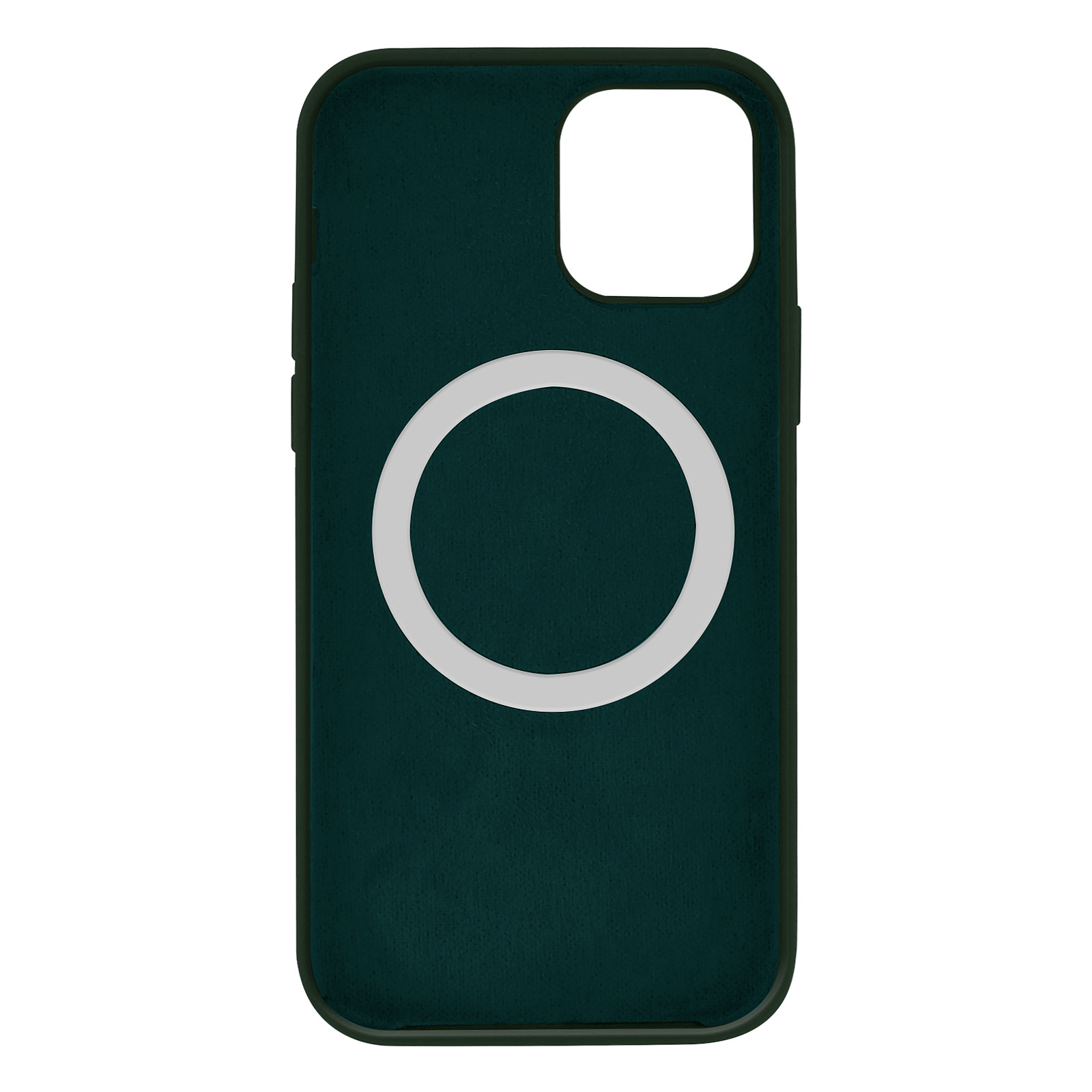 Avizar Coque pour iPhone 12 Mini Magsafe Silicone semi-rigide Anti-traces Vert - Coque telephone Avizar