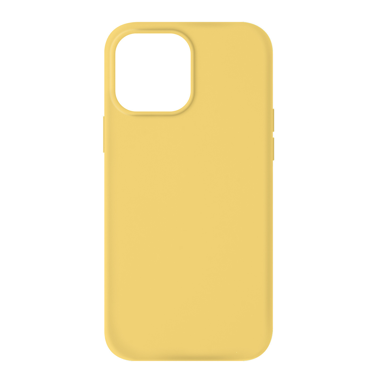 Avizar Coque pour iPhone 13 Pro Silicone Semi-rigide Finition Soft-touch jaune - Coque telephone Avizar