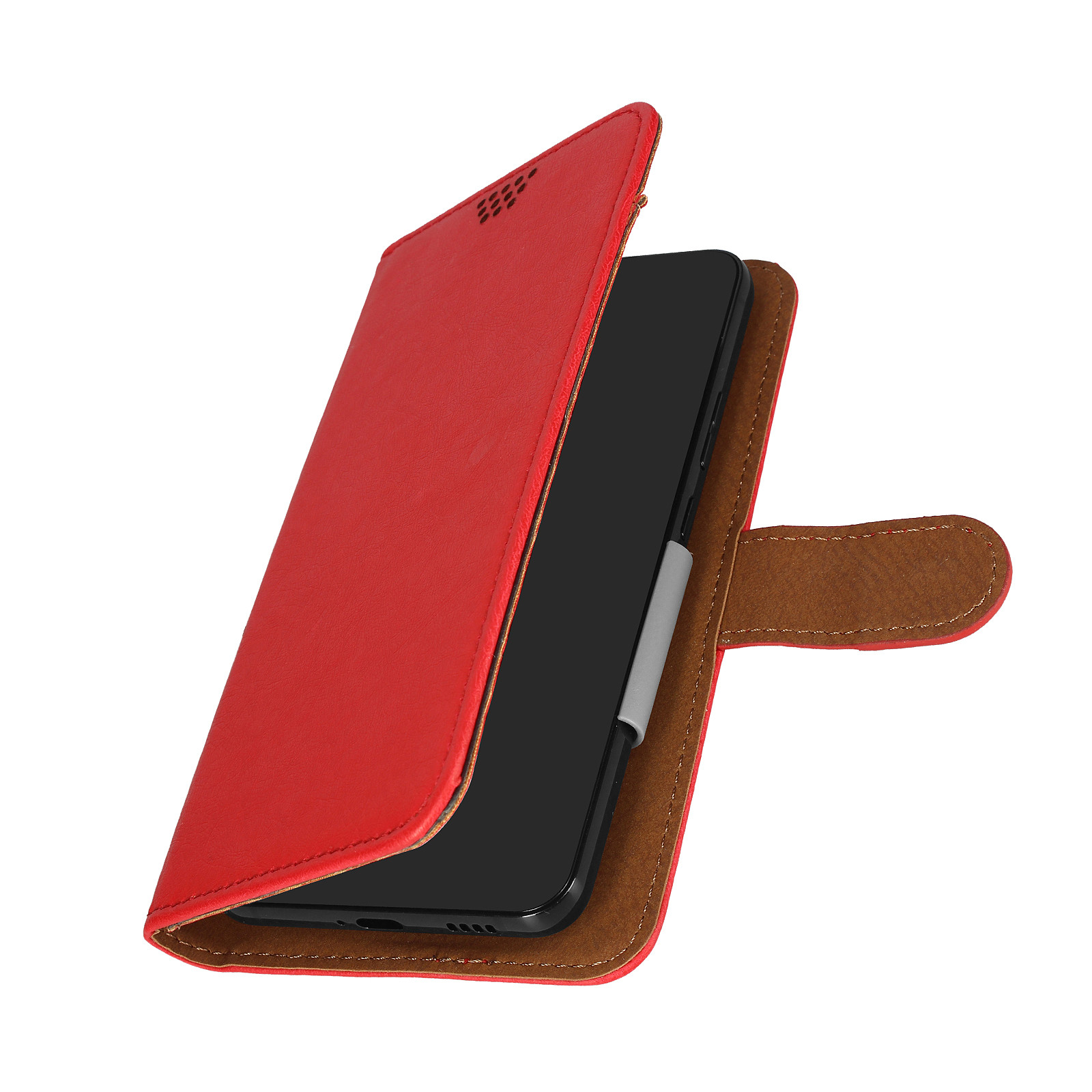 Avizar atui Folio Universel pour Smartphone 160 x 82 mm Maintien Rotatif Fermoir Magnetique rouge - Coque telephone Avizar