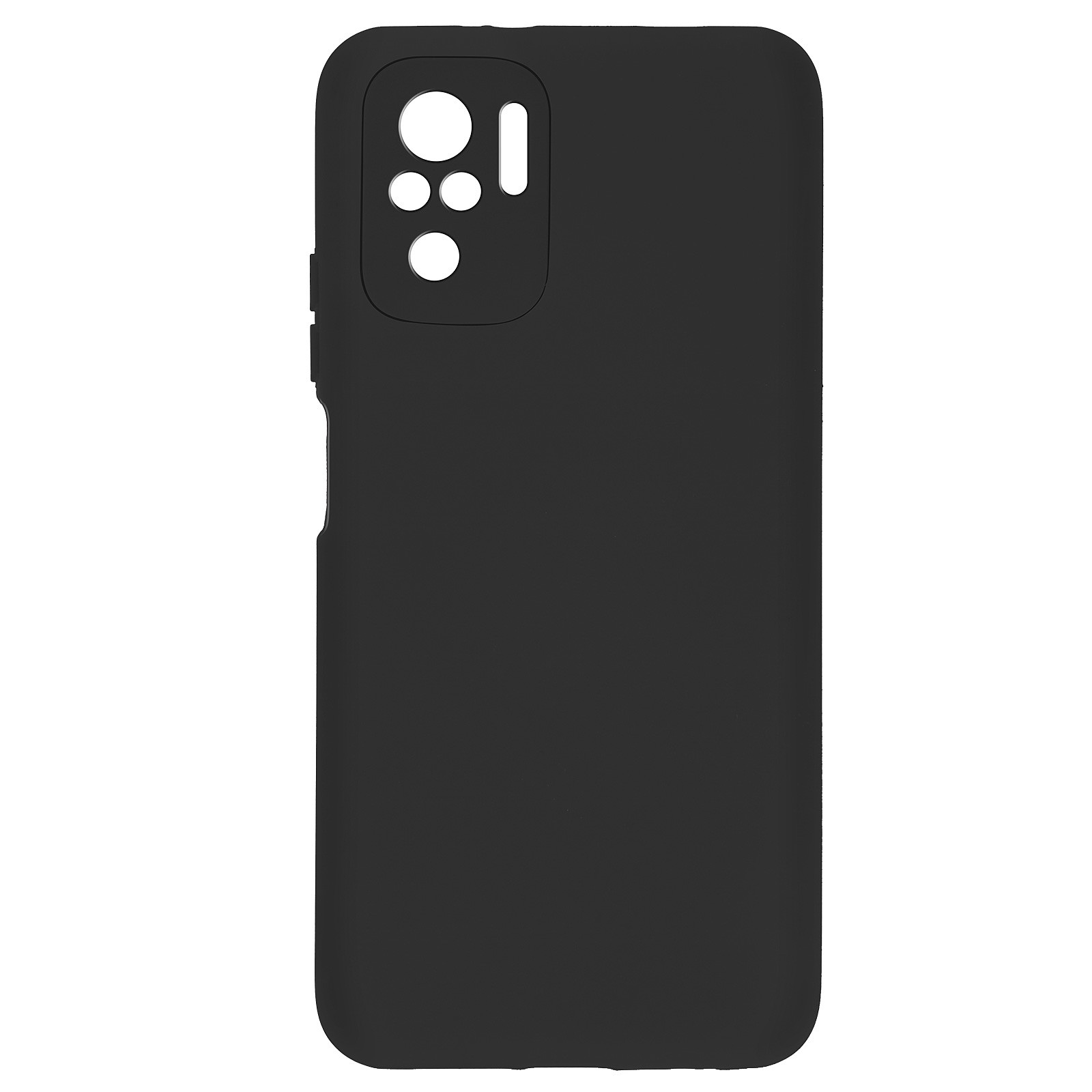 Avizar Coque pour Xiaomi Redmi Note 10 et Xiaomi Redmi Note 10s Silicone Semi-rigide Finition Soft Touch Fine Noir - Coque telephone Avizar