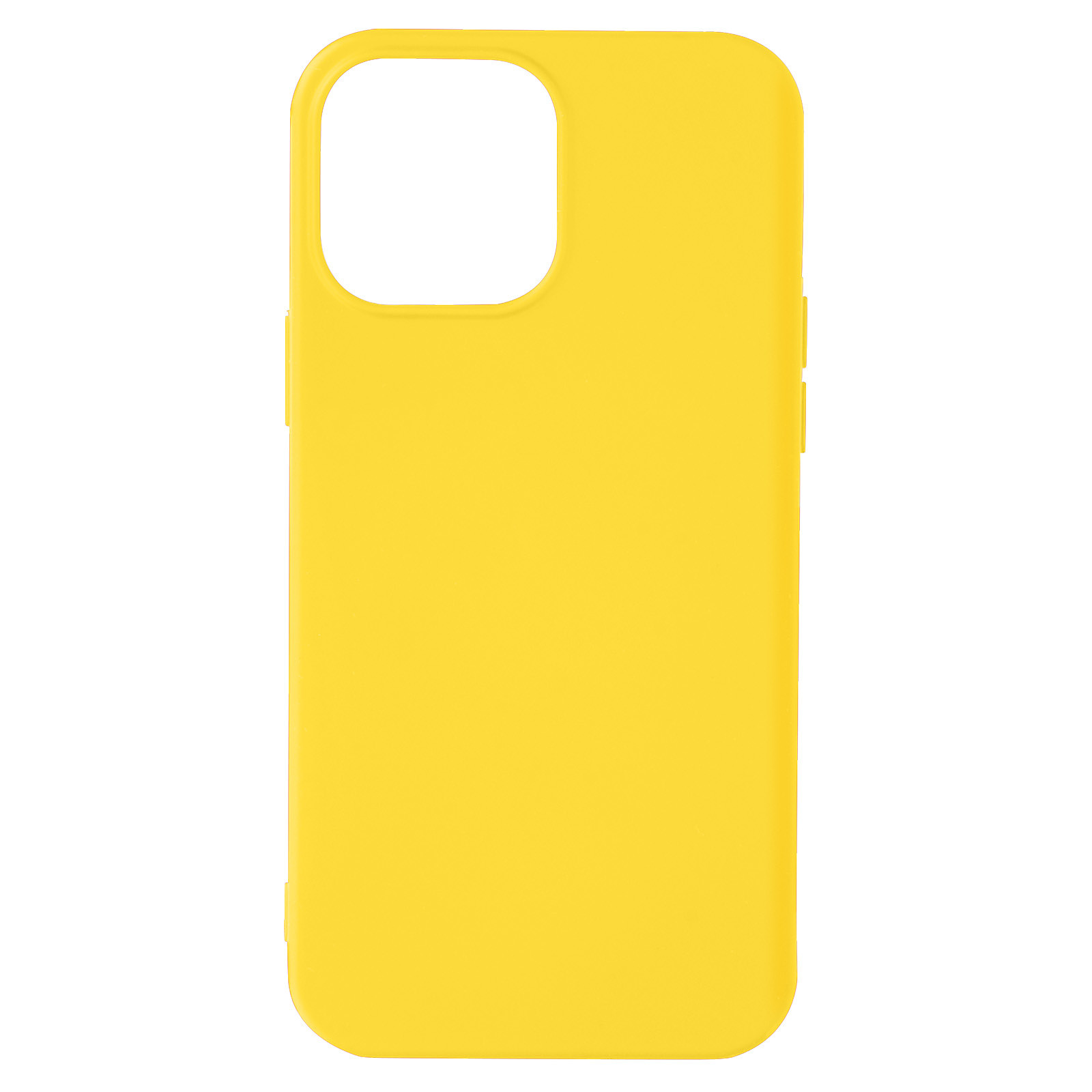 Avizar Coque pour iPhone 13 Pro Silicone Semi-rigide Finition Soft-touch Fine jaune - Coque telephone Avizar