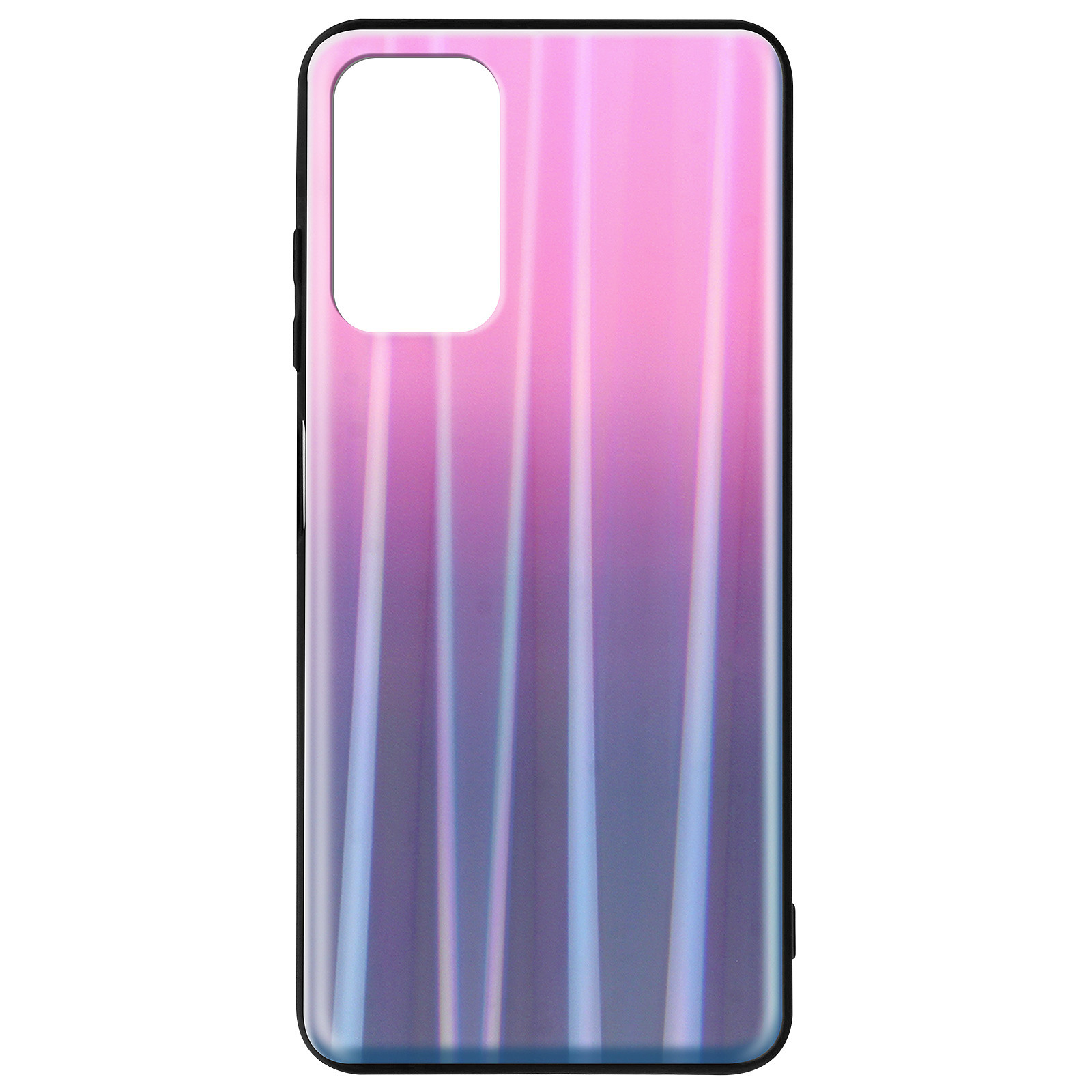 Avizar Coque pour Xiaomi Redmi 9T et Poco M3 Bi-matière Holographique Brillant Fine Legère Rose et violet - Coque telephone Avizar