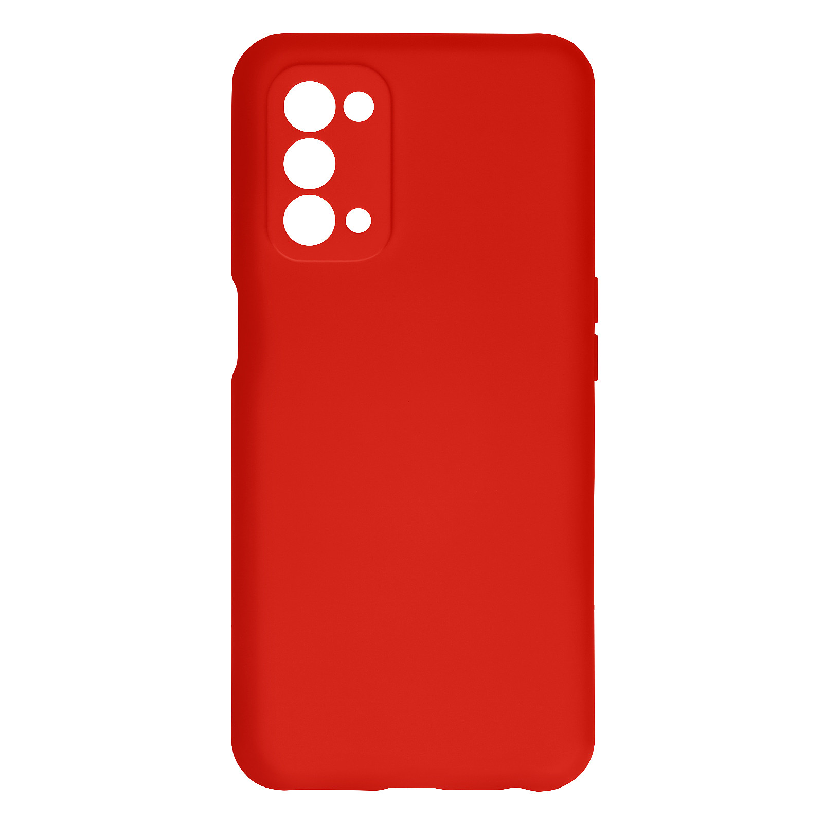 Avizar Coque pour Oppo A74 5G et A54 5G Silicone Semi-rigide Finition Soft Touch Fine Rouge - Coque telephone Avizar