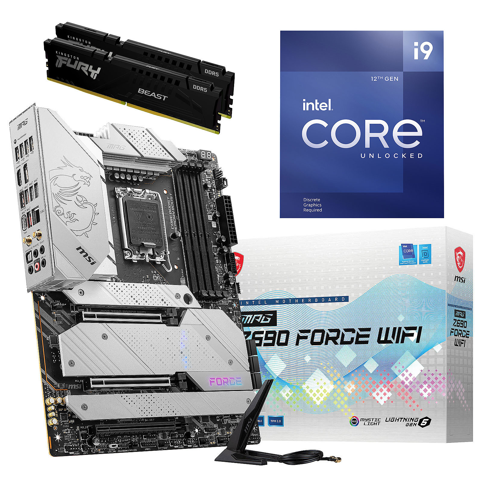 Kit Upgrade PC Core i9-12900KF 32 GB MSI MPG Z690 FORCE WIFI DDR5 - Kit upgrade PC MSI