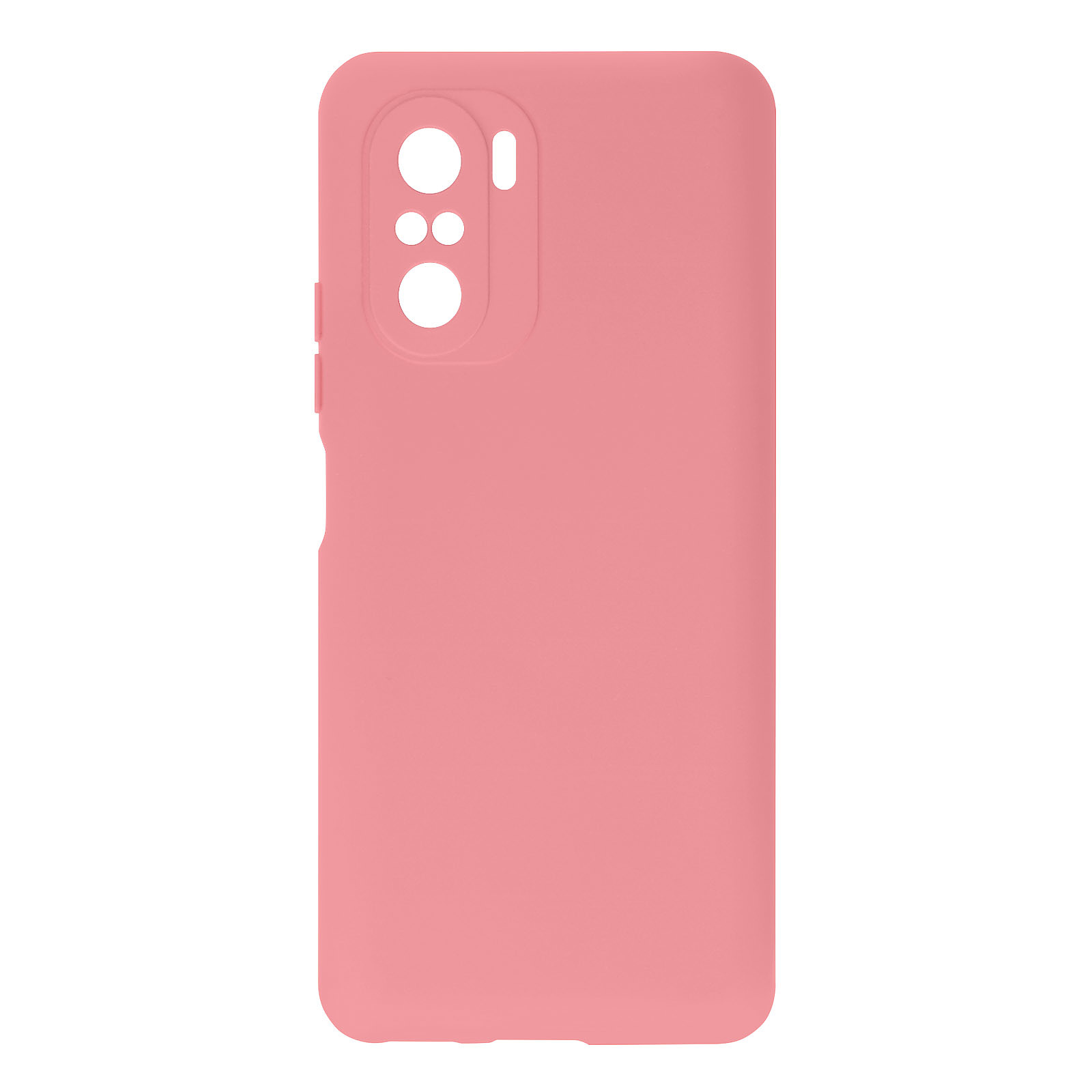 Avizar Coque pour Xiaomi Poco F3 et Mi 11iSilicone Semi-rigide Finition Soft Touch Fine Rose pale - Coque telephone Avizar