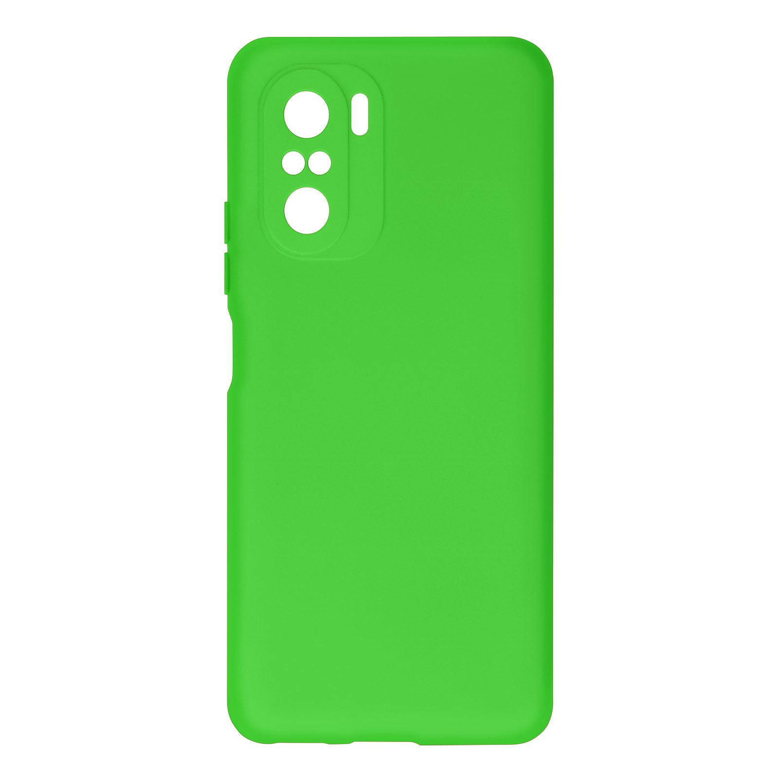 Avizar Coque pour Xiaomi Poco F3 et Mi 11iSilicone Semi-rigide Finition Soft Touch Fine Vert - Coque telephone Avizar