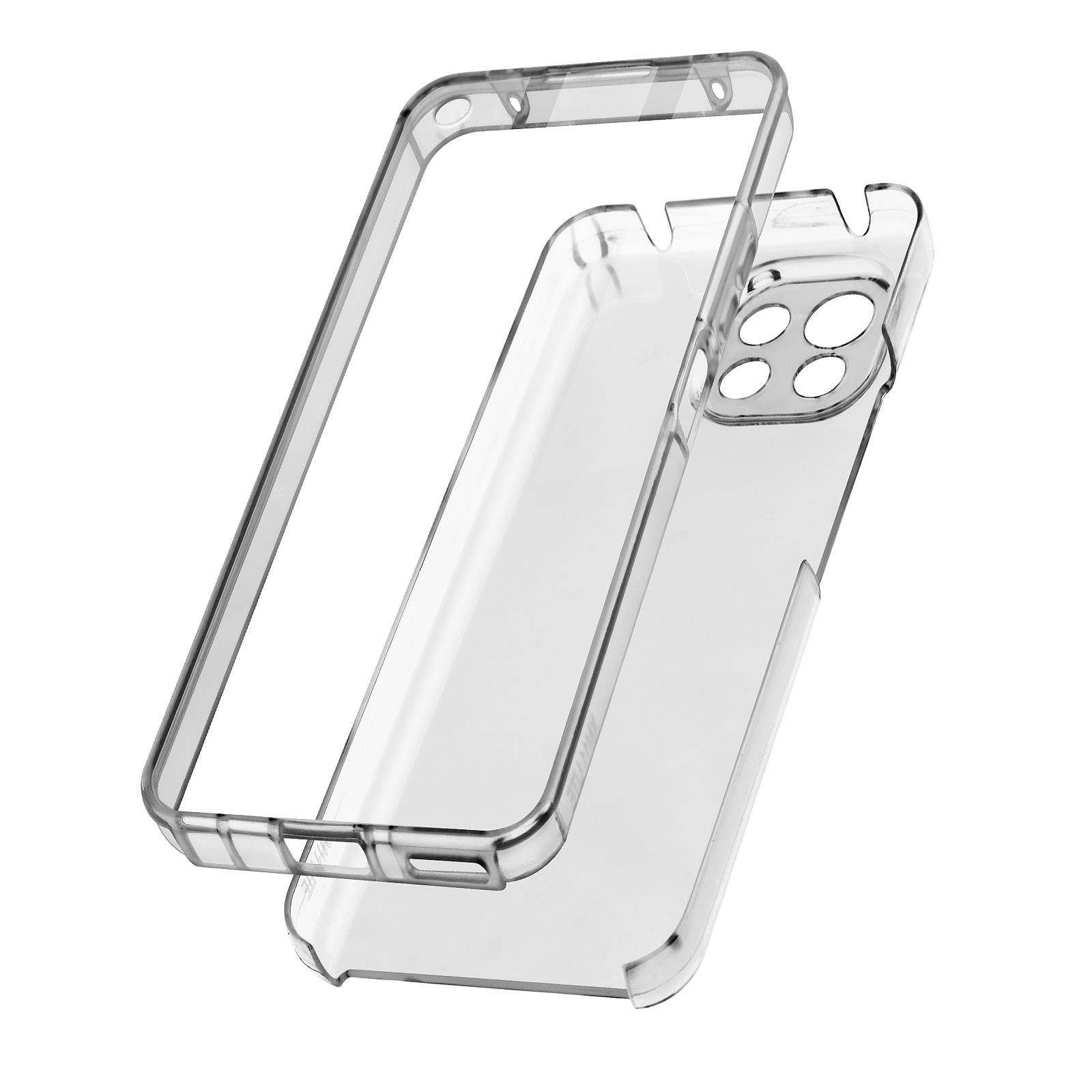 Avizar Coque pour Xiaomi Mi 11 Lite et Mi 11 Lite 5G Arrière Rigide et Avant Souple Antichoc Transparent - Coque telephone Avizar