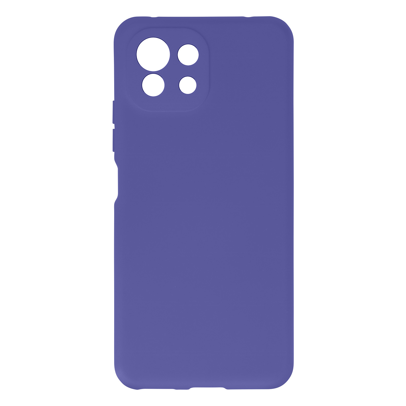 Avizar Coque pour Xiaomi Mi 11 Lite Silicone Semi-rigide Finition Soft Touch Fine violet - Coque telephone Avizar