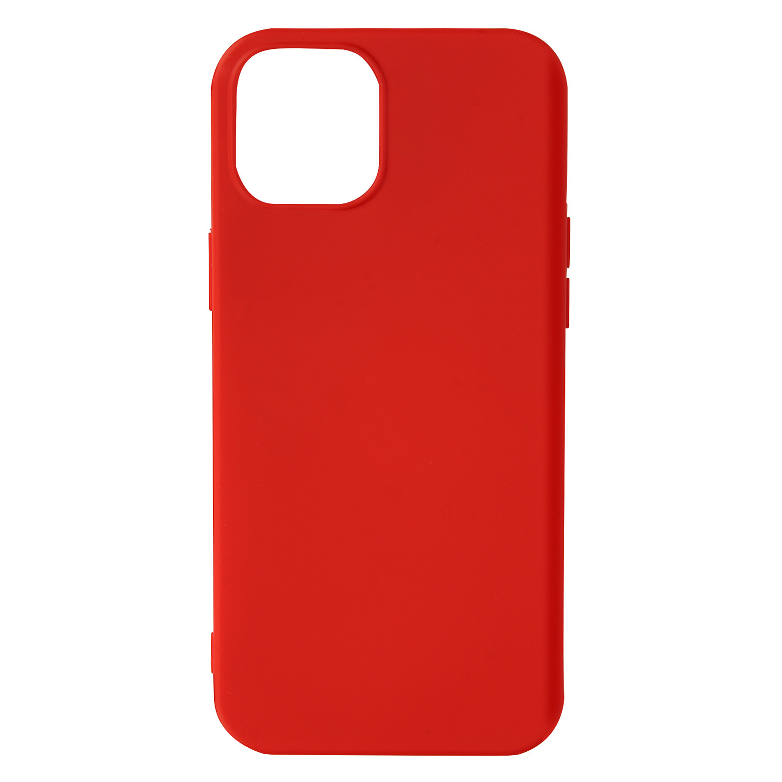 Avizar Coque pour iPhone 13 Mini Silicone Semi-rigide Finition Soft-touch Fine Rouge - Coque telephone Avizar