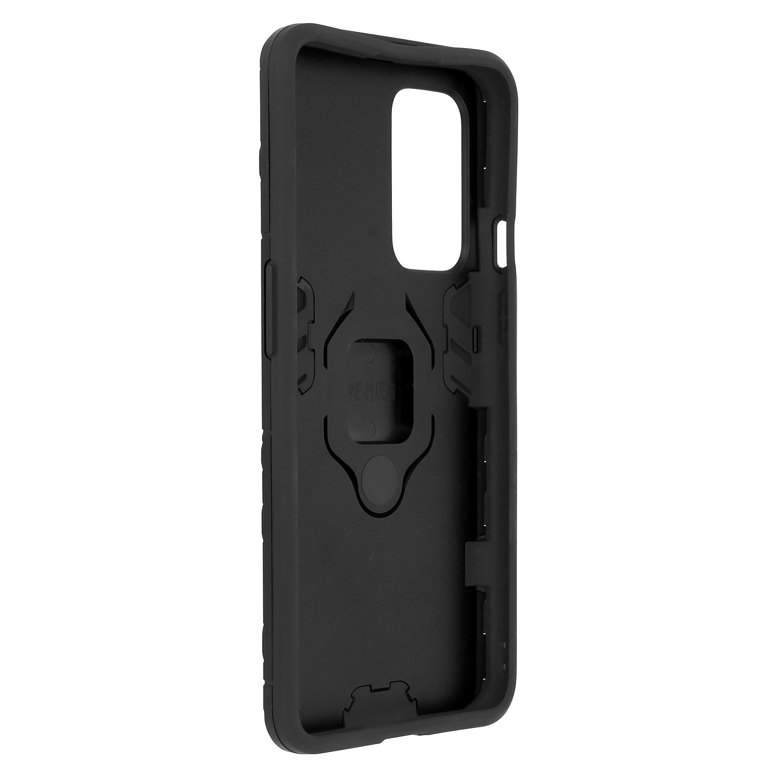 Avizar Coque pour OnePlus 9 Rigide Antichoc Bague Metallique Support Video Noir - Coque telephone Avizar