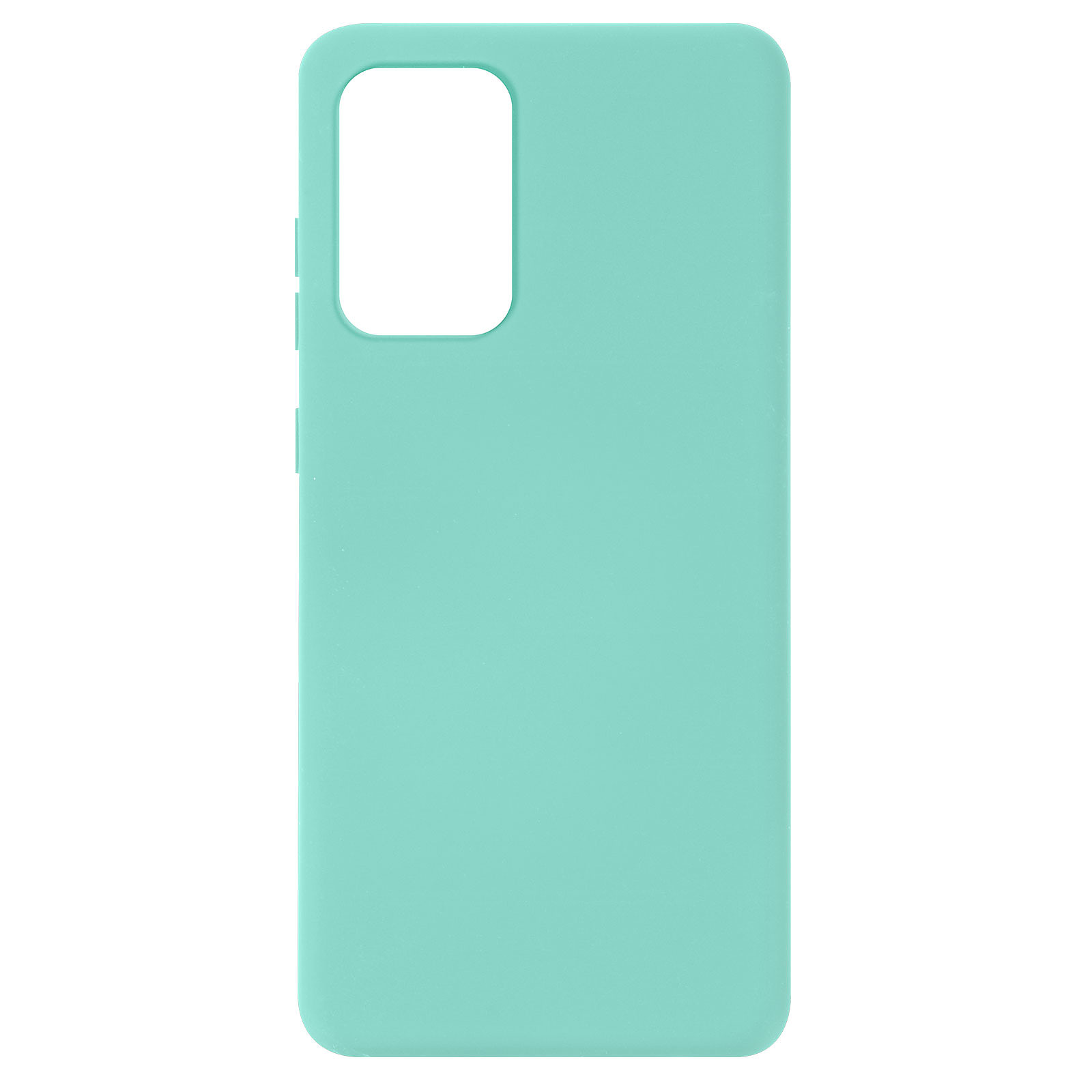 Avizar Coque pour Samsung Galaxy A72 Silicone Semi-rigide Finition Soft Touch Fine Turquoise - Coque telephone Avizar