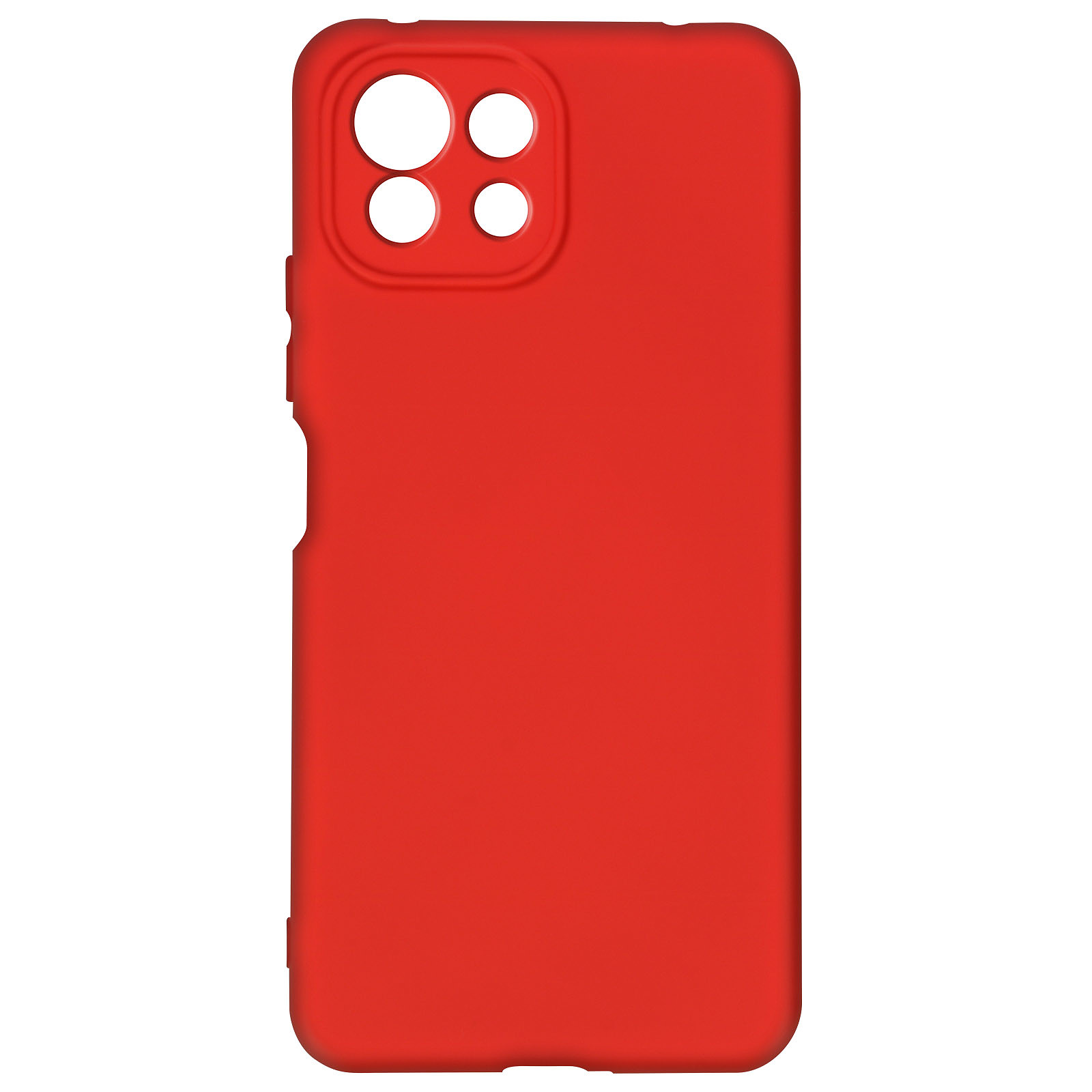 Avizar Coque pour Xiaomi Mi 11 Lite et Mi 11 Lite 5G Silicone Gel Souple Finition Soft Touch Rouge - Coque telephone Avizar
