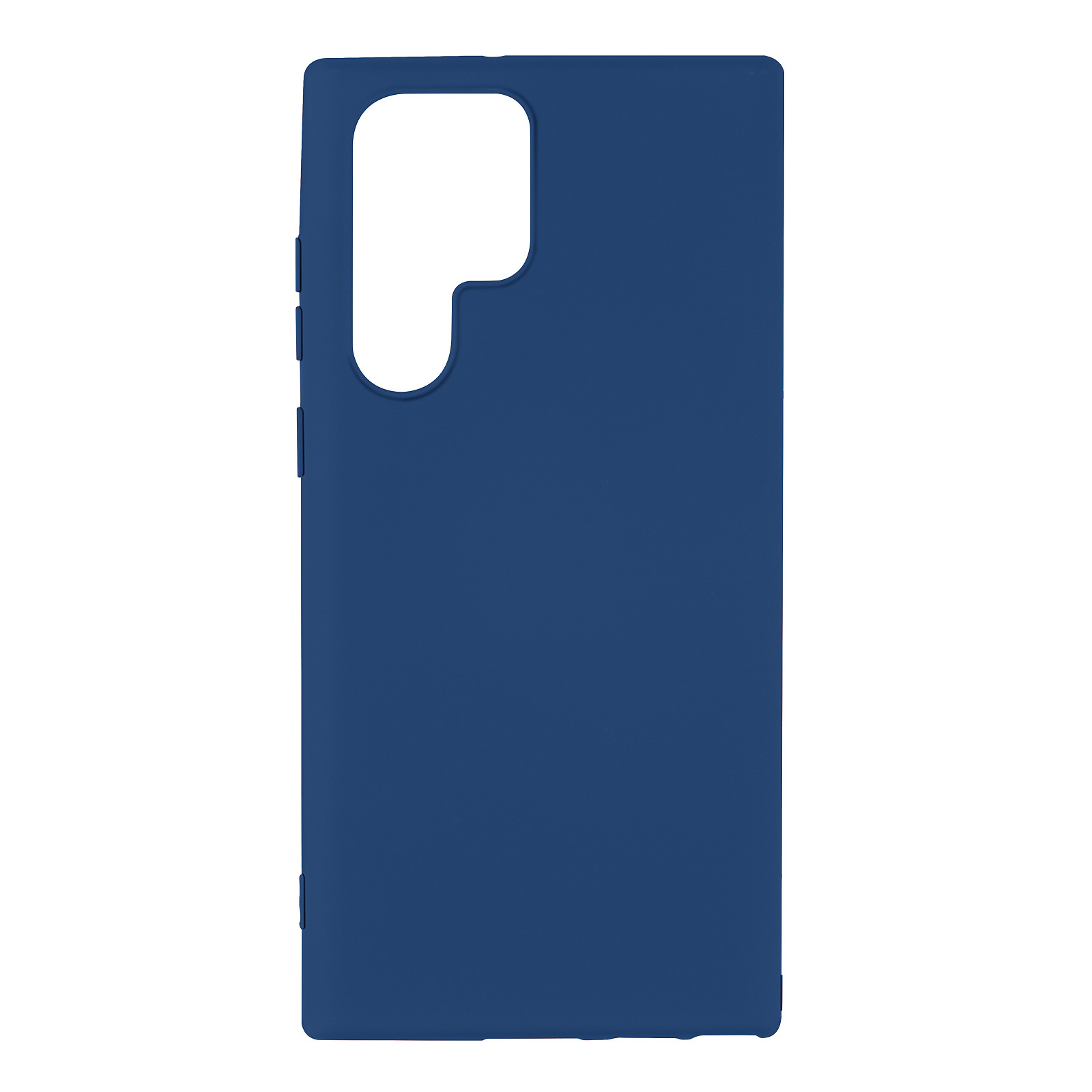 Avizar Coque pour Samsung Galaxy S22 Ultra Silicone Semi-rigide Finition Soft-touch Fine Bleu - Coque telephone Avizar