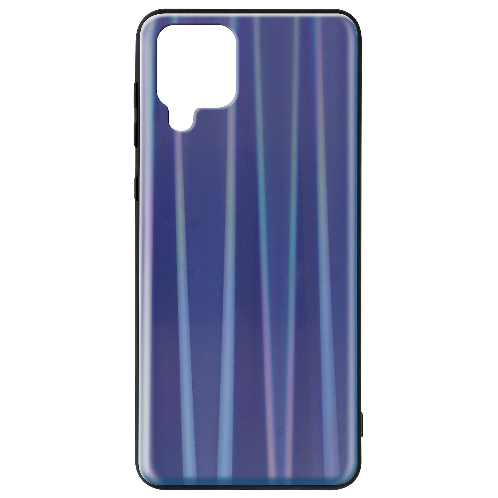Avizar Coque pour Samsung Galaxy A42 Bi-matière Holographique Brillant Fine Legère Bleu Nuit - Coque telephone Avizar