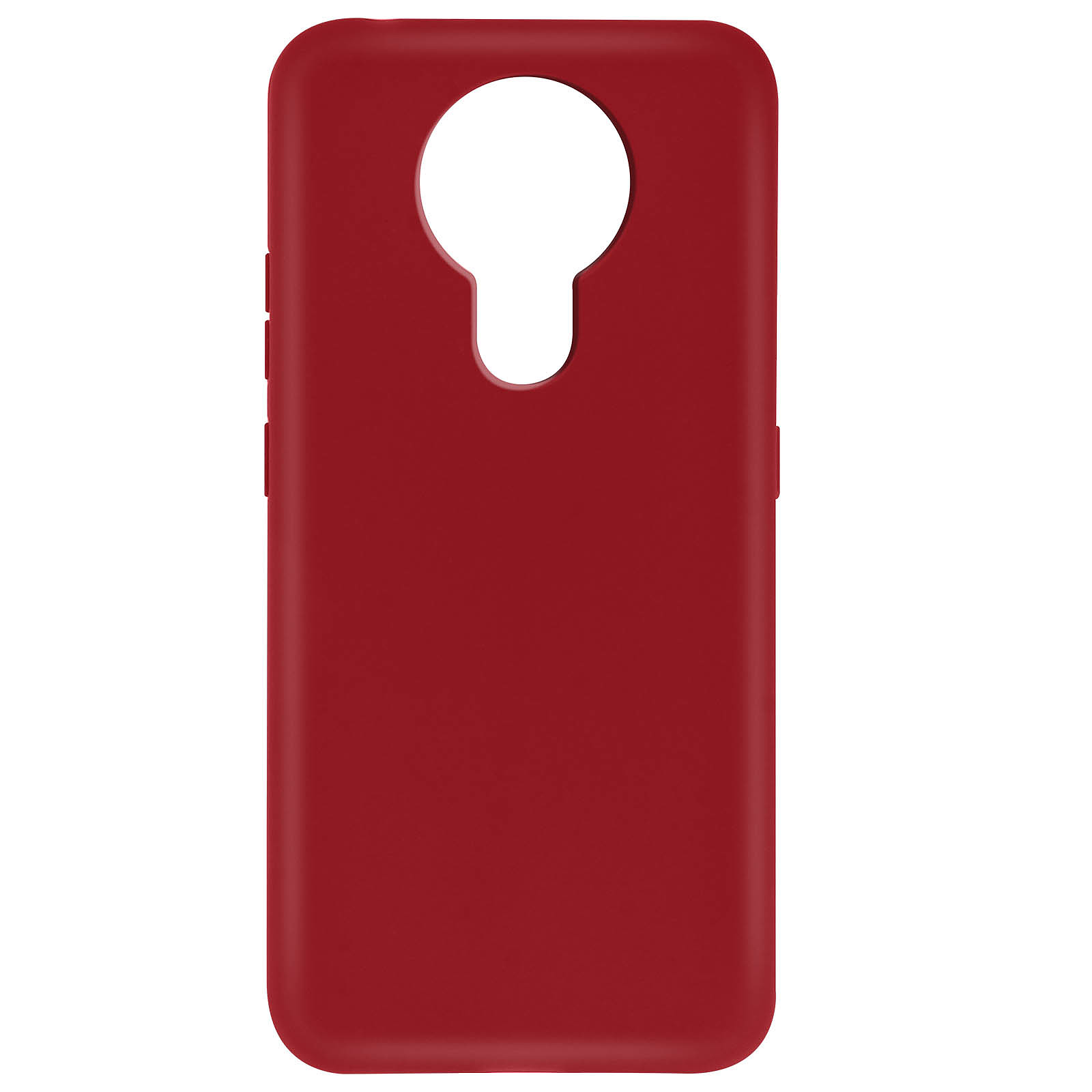 Avizar Coque pour Nokia 3.4 Flexible Antichoc Finition Mat Anti-traces Rouge - Coque telephone Avizar