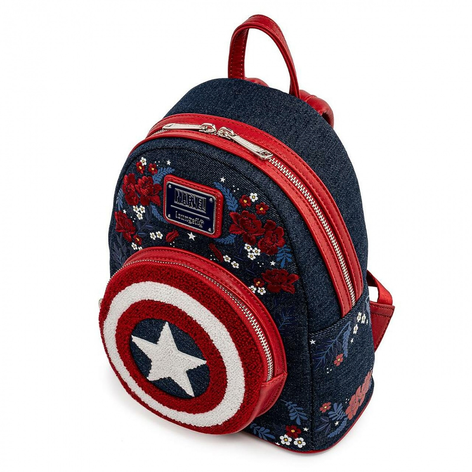 Marvel - Sac a  dos Captain America 80th Anniversary Floral Shield By Loungefly - Sac a  dos Loungefly