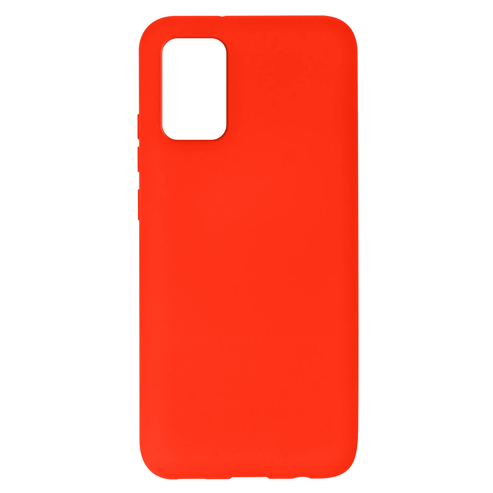 Avizar Coque pour Samsung Galaxy A02s Silicone Gel Souple Finition Soft Touch Rouge - Coque telephone Avizar