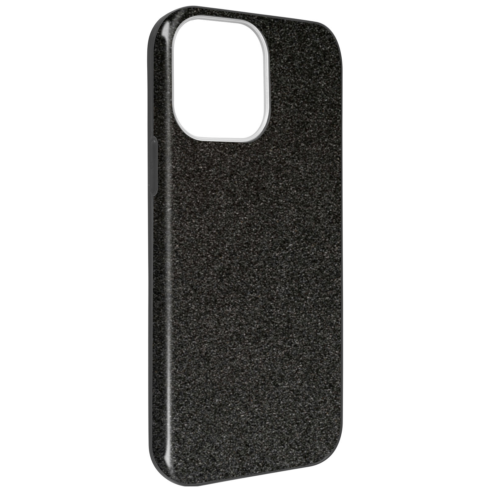 Avizar Coque pour iPhone 13 Mini Design Paillette Amovible Silicone Noir - Coque telephone Avizar
