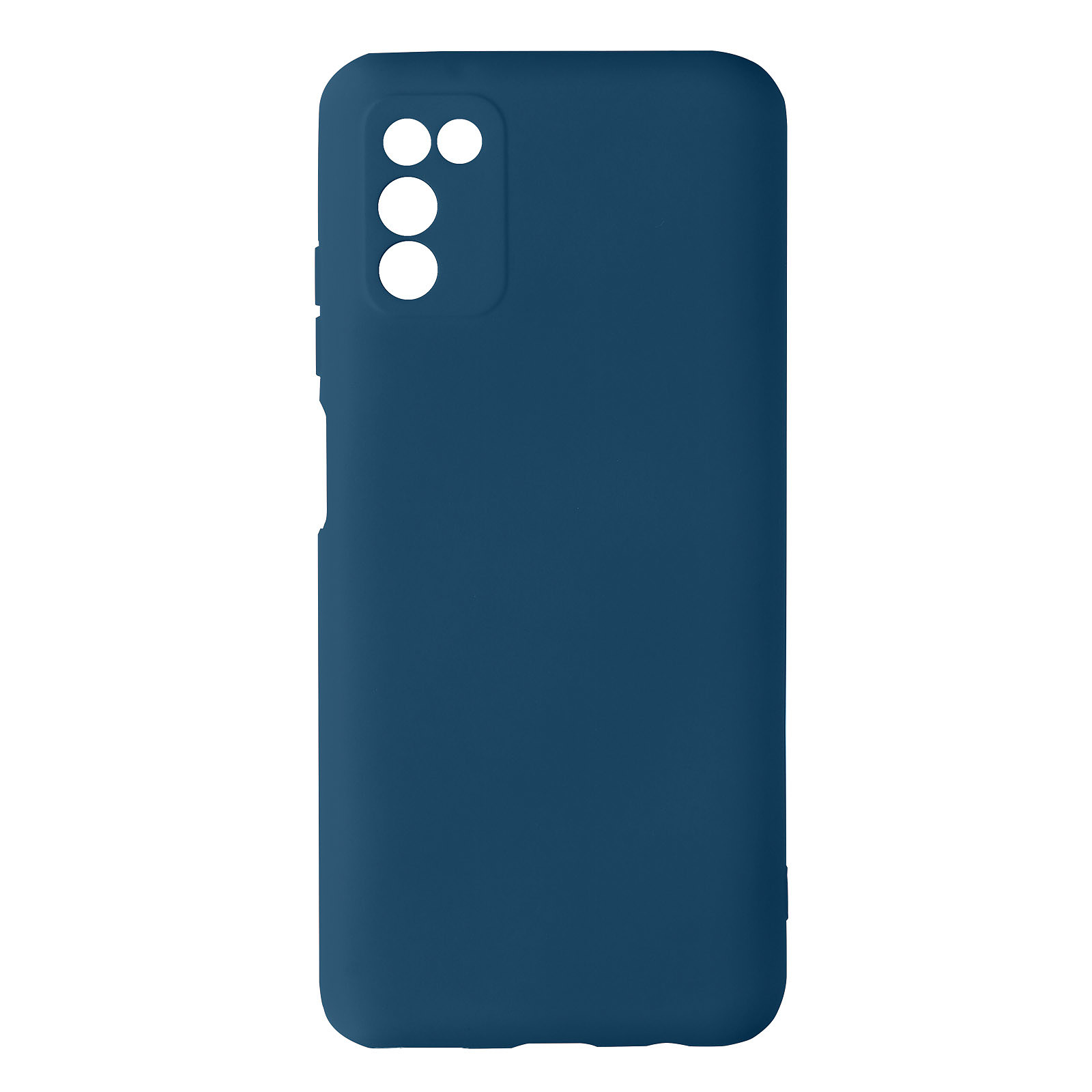 Avizar Coque pour Samsung Galaxy A03s Silicone Semi-rigide Finition Soft-touch Fine Bleu - Coque telephone Avizar