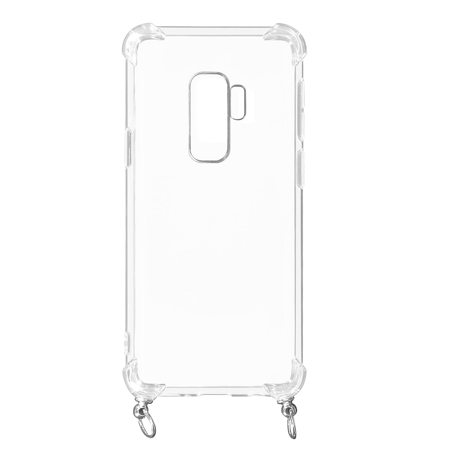 Avizar Coque pour Samsung Galaxy S9 Plus Anneau personnalisable avec bijou/chaine Transparent - Coque telephone Avizar