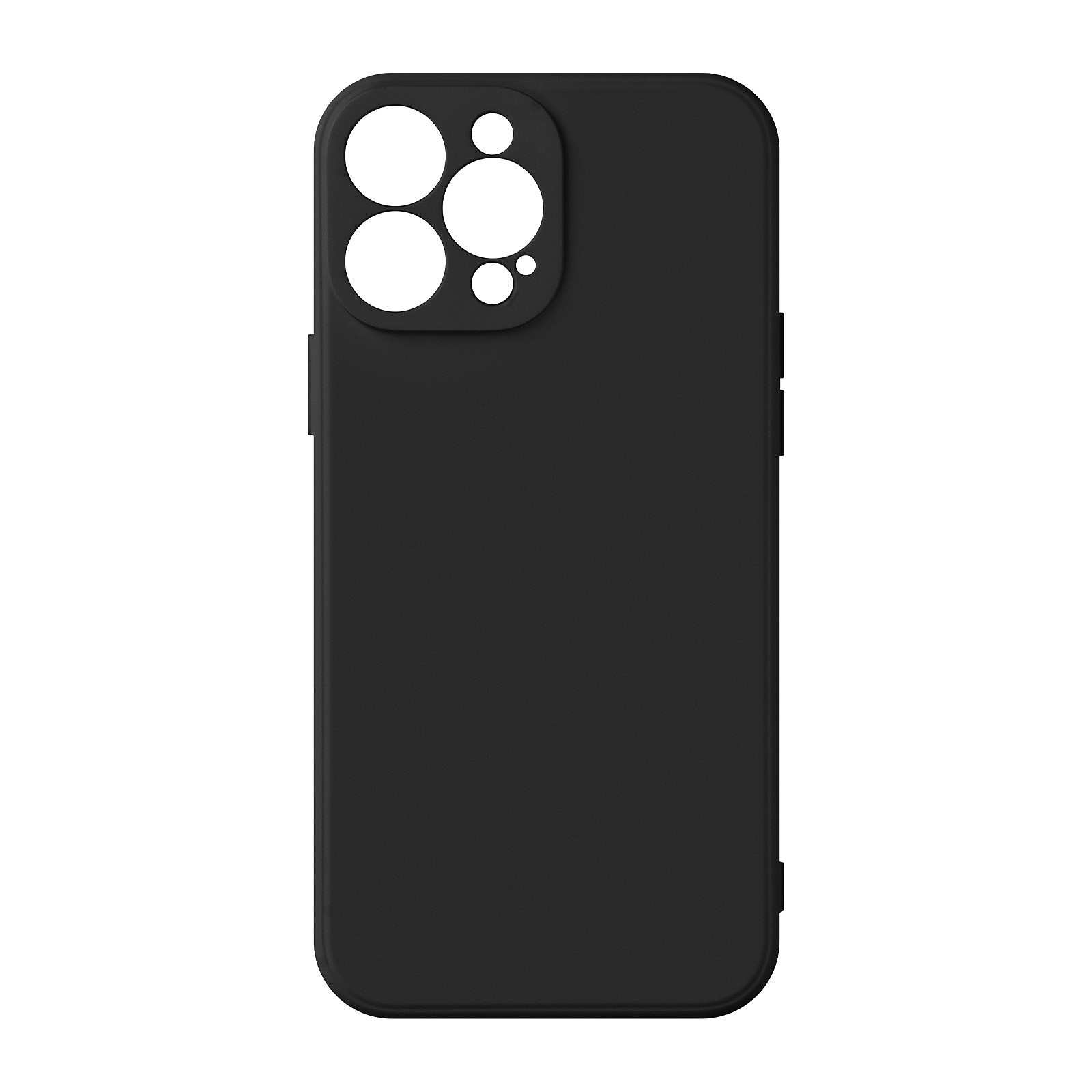 Avizar Coque pour iPhone 13 Pro Silicone Semi-Rigide avec Finition Soft Touch Noir - Coque telephone Avizar