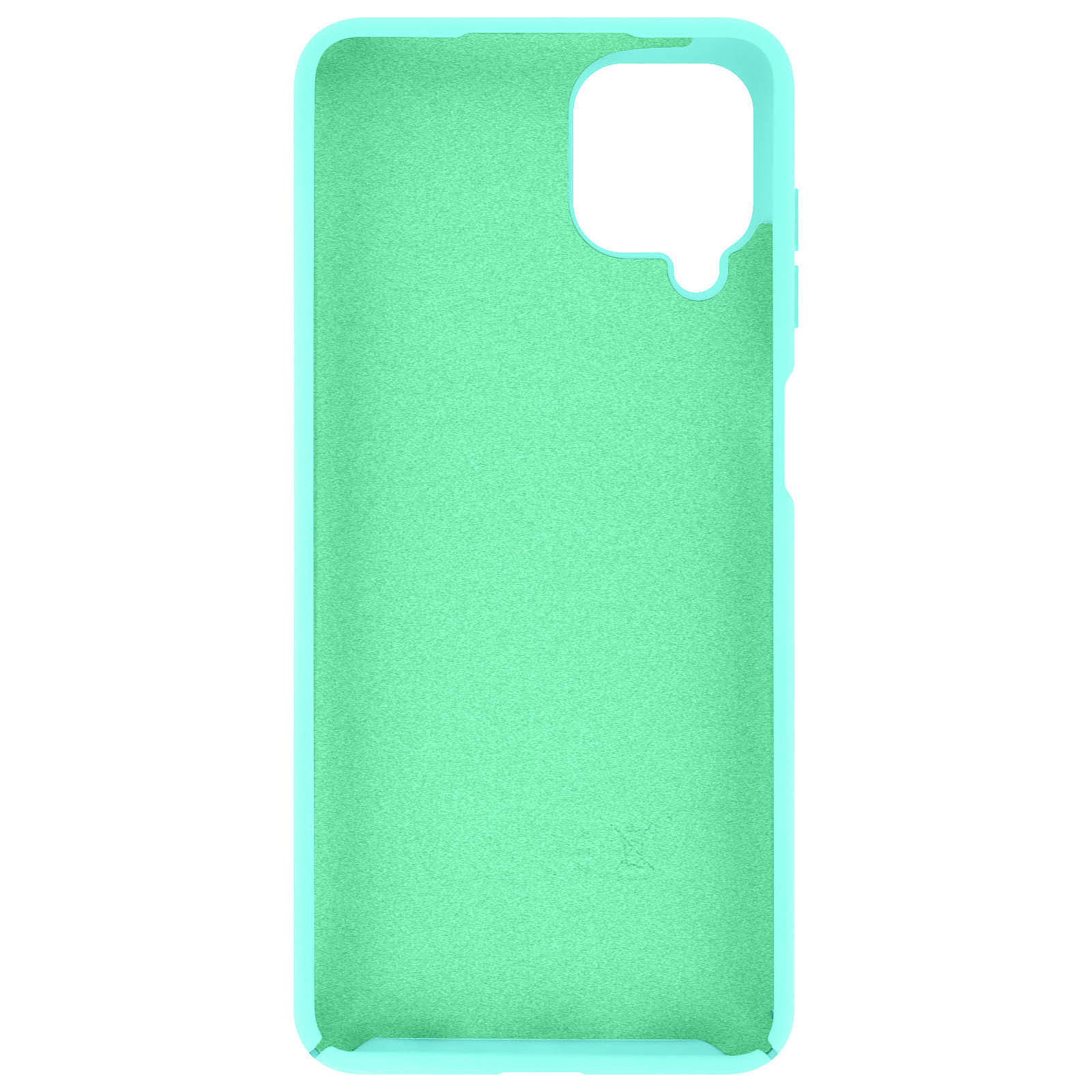Avizar Coque pour Samsung Galaxy A12 Silicone Gel Souple Finition Soft Touch Turquoise - Coque telephone Avizar