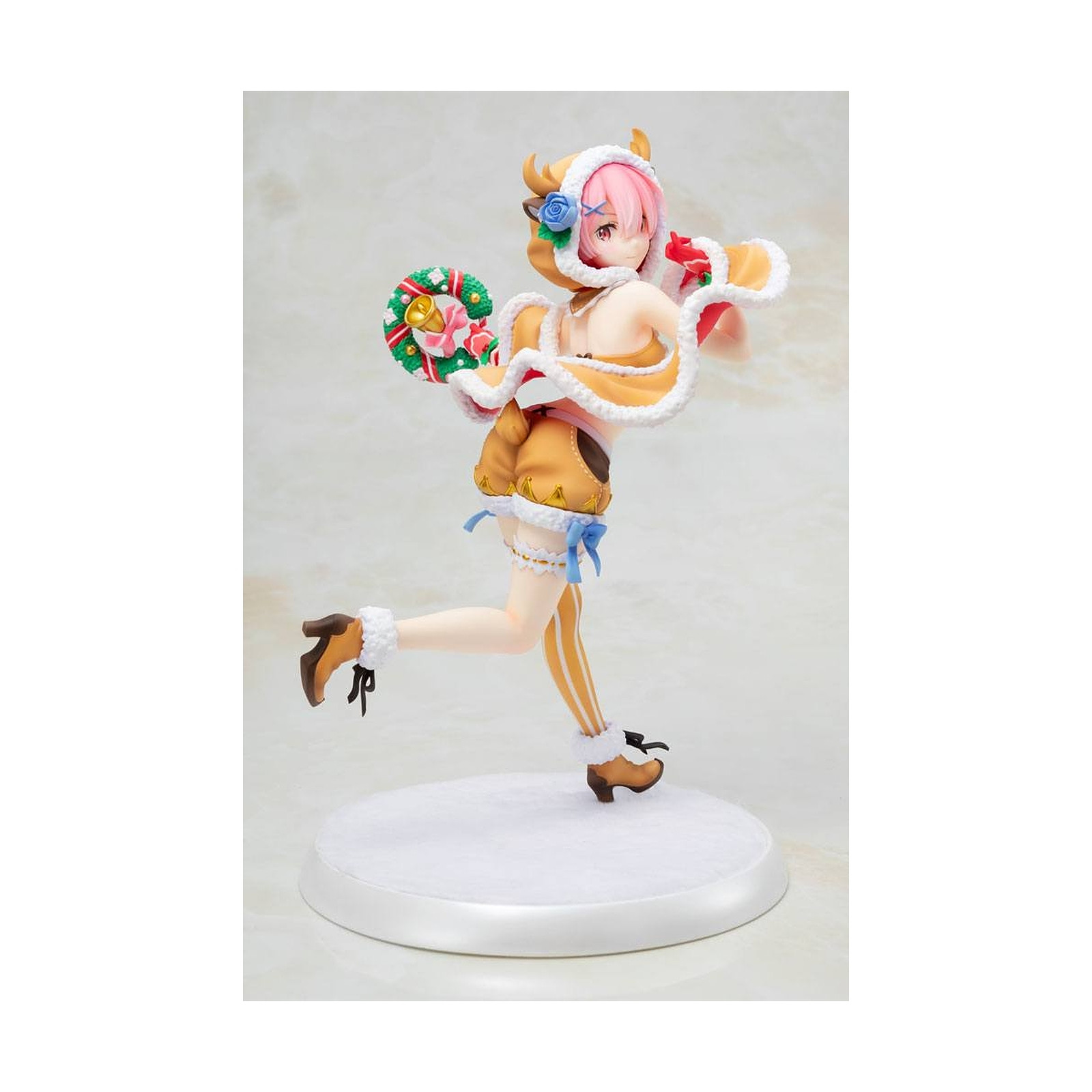 Re:ZERO Starting Life in Another World - Statuette 1/7 Ram Christmas Maid Ver. 23 cm - Figurines Kadokawa