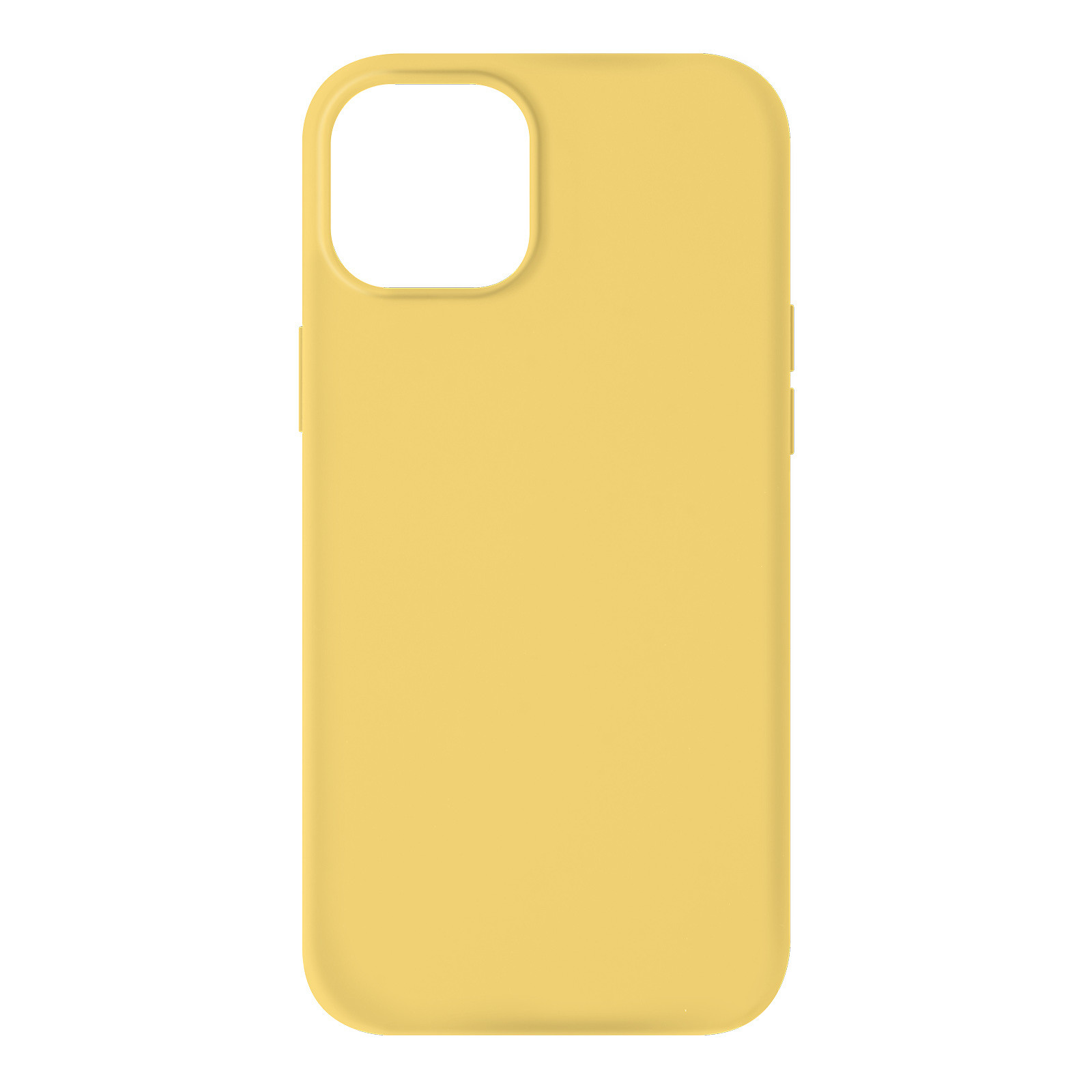 Avizar Coque pour iPhone 13 Silicone Semi-rigide Finition Soft-touch jaune - Coque telephone Avizar