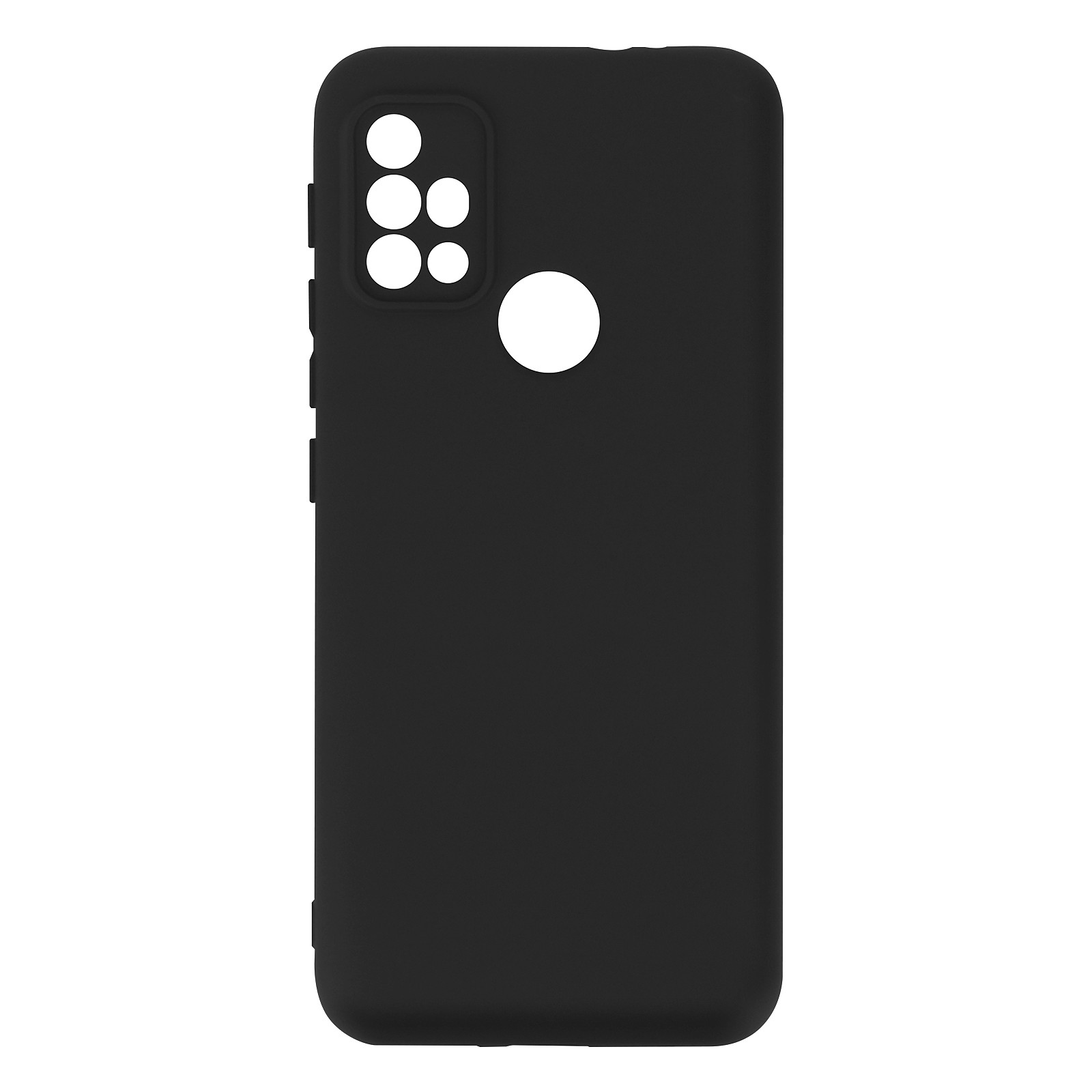 Avizar Coque pour Motorola Moto G10 et G30 Silicone Semi-rigide Finition Soft Touch Fine Noir - Coque telephone Avizar