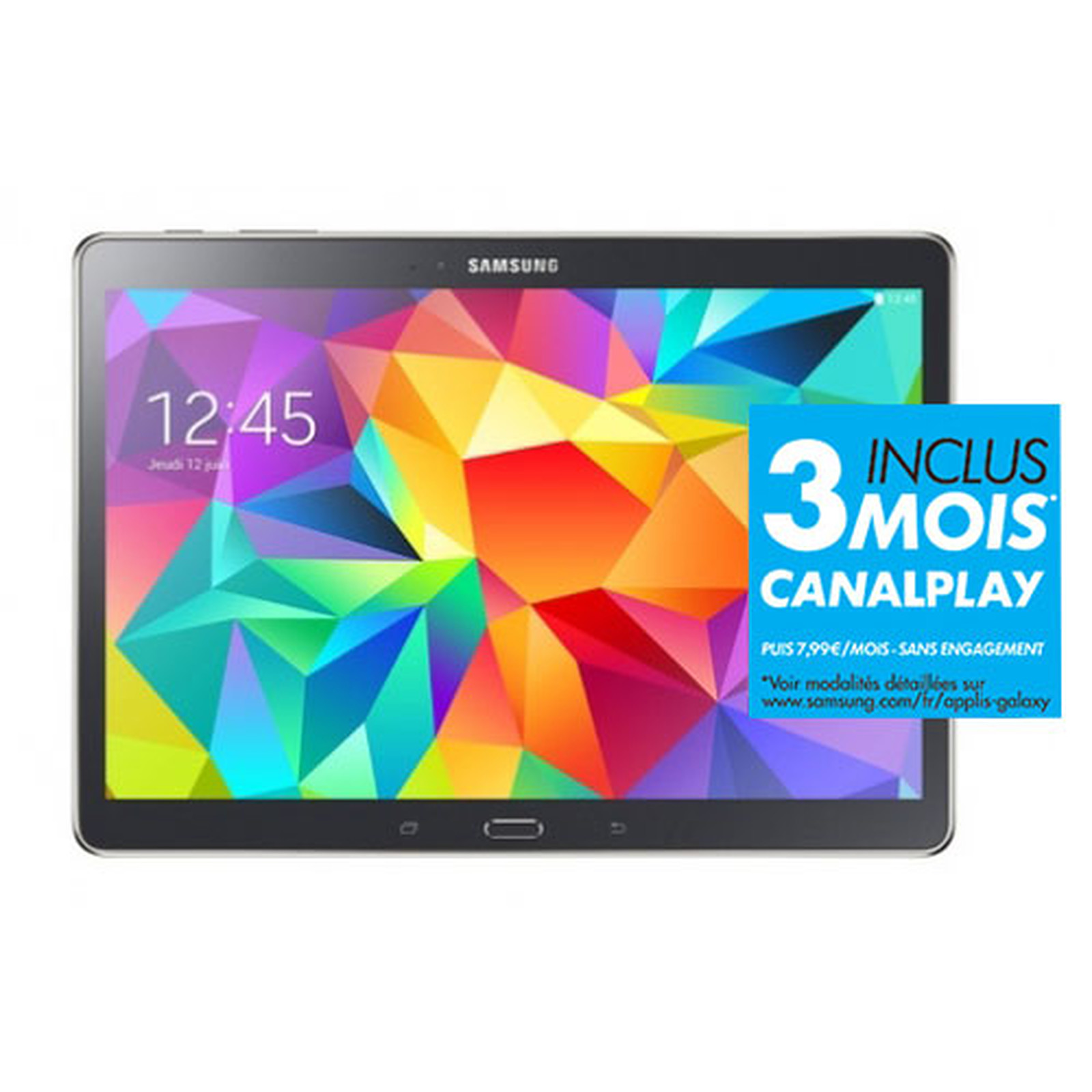Samsung Galaxy Tab S 10.5" SM-T800 16 Go Carbone · Reconditionne - Tablette tactile Samsung