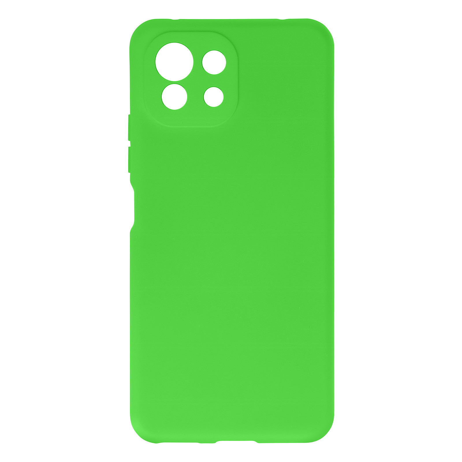 Avizar Coque pour Xiaomi Mi 11 Lite Silicone Semi-rigide Finition Soft Touch Fine Vert - Coque telephone Avizar