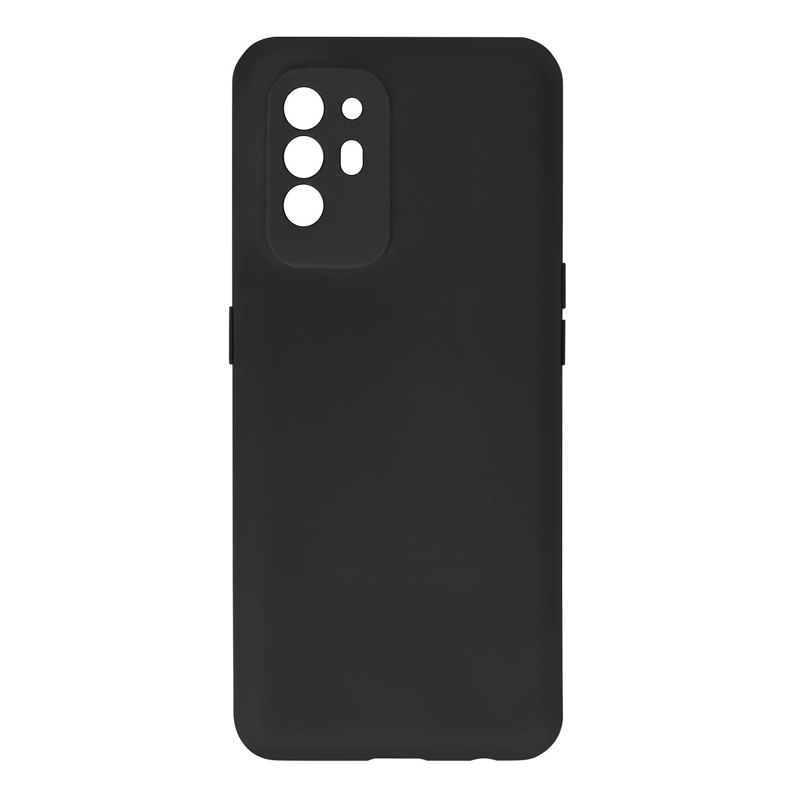 Avizar Coque pour Oppo A94 5G Silicone Semi-rigide Finition Soft Touch Fine Noir - Coque telephone Avizar
