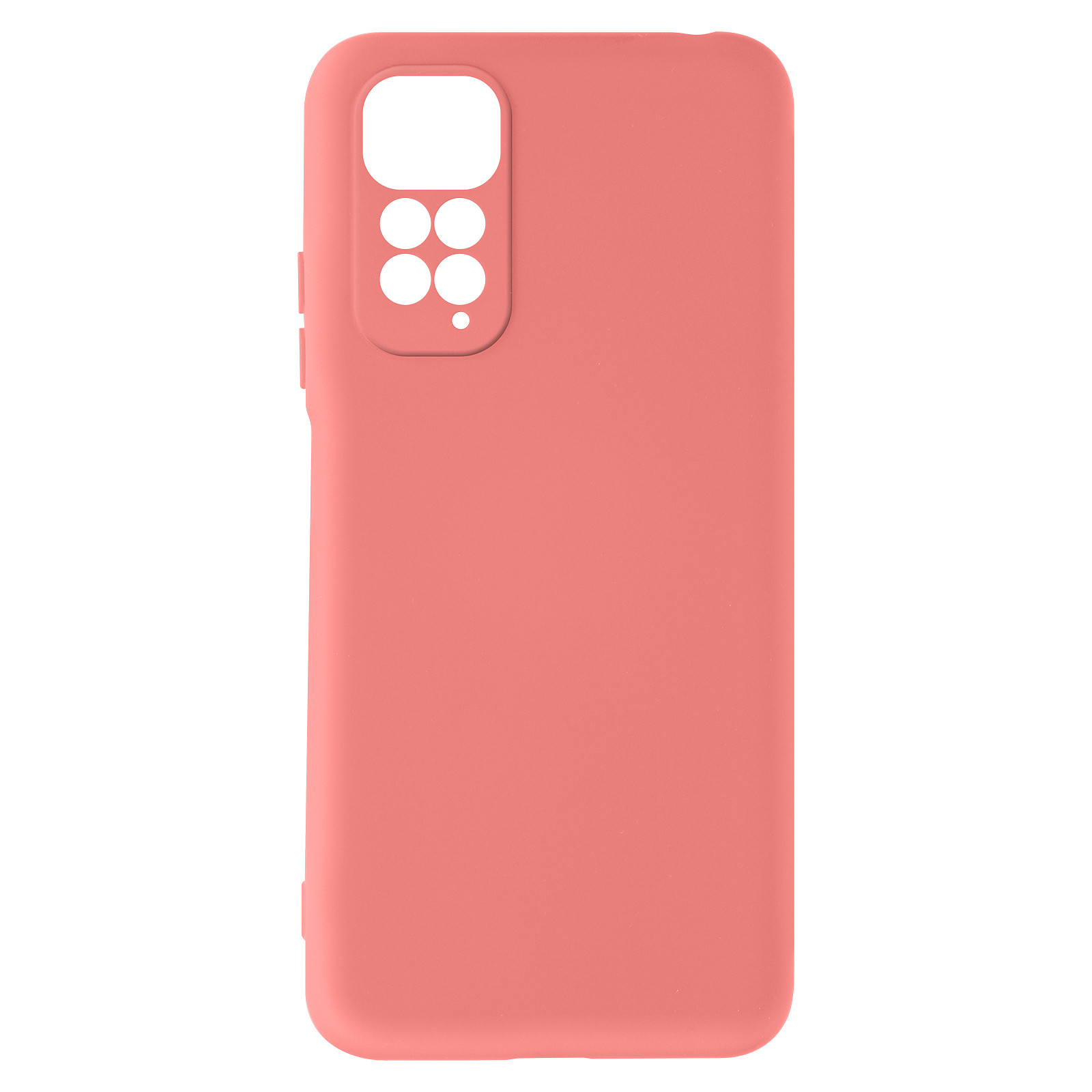Avizar Coque pour Xiaomi Redmi Note 11 et 11s Silicone Semi-rigide Finition Soft-touch Fine Rose - Coque telephone Avizar