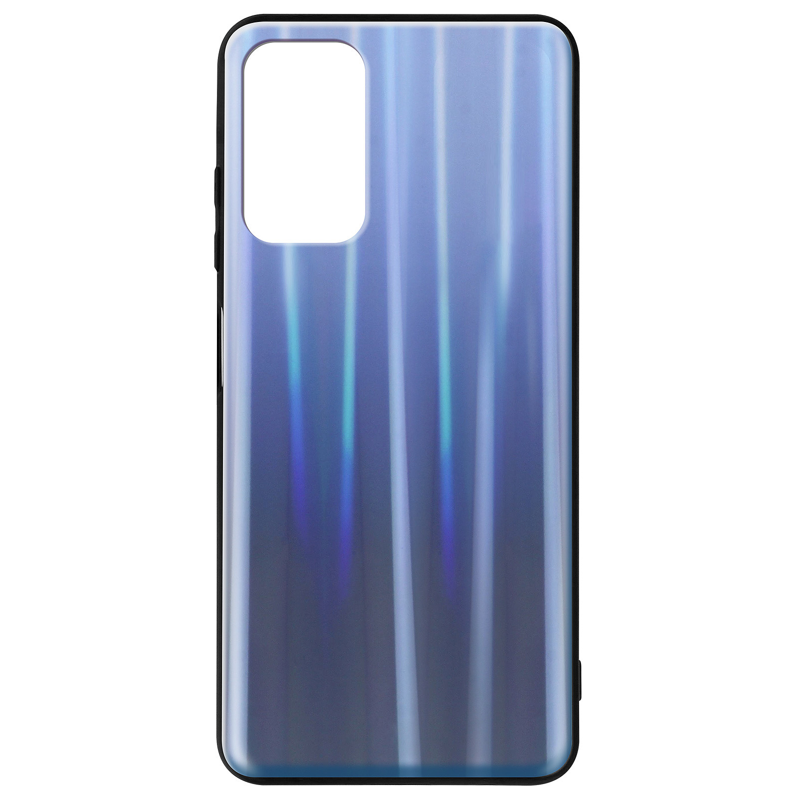 Avizar Coque pour Xiaomi Redmi 9T et Poco M3 Bi-matière Holographique Brillant Fine Legère Bleu Nuit - Coque telephone Avizar
