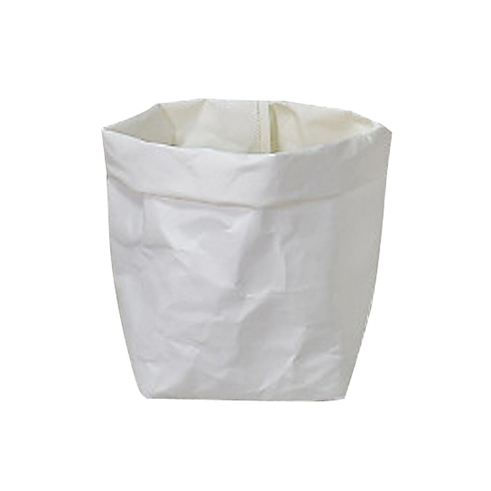 marque generique - Sac en papier kraft lavable fleurs de plantes pot sac de rangement blanc 25x25x40cm - Pots, cache-pots