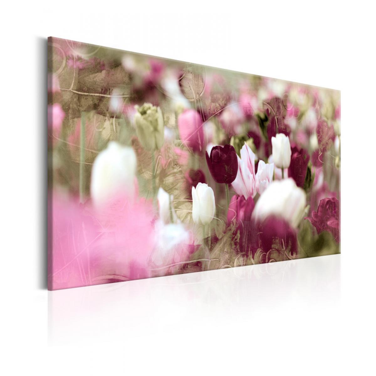 Artgeist - Tableau - Meadow of Tulips 90x60 - Tableaux, peintures