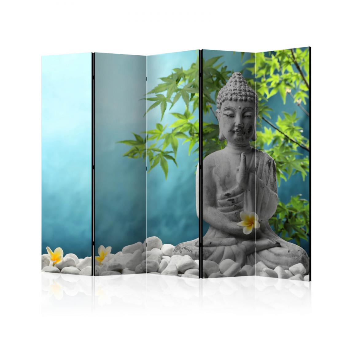 Artgeist - Paravent 5 volets - Meditating Buddha II [Room Dividers] 225x172 - Paravents
