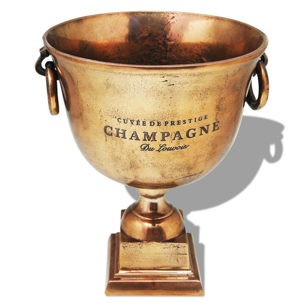 Vidaxl - vidaXL Refroidisseur à champagne Coupe de trophée Cuivre Marron - Statues