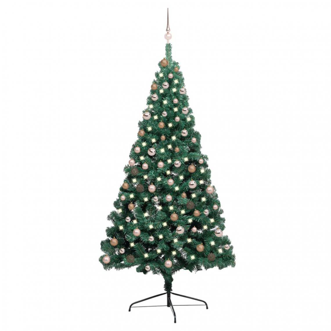 Wottes - Demi-arbre de Noël artificiel - Sapin de Noël