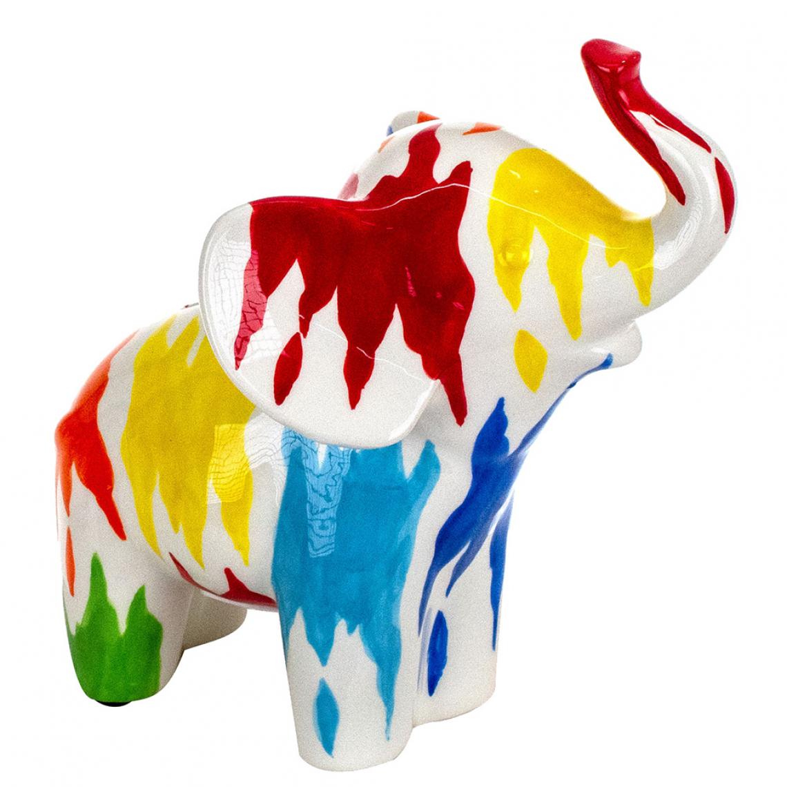 Fayet - Tirelire Éléphant Multicolore - Objets déco